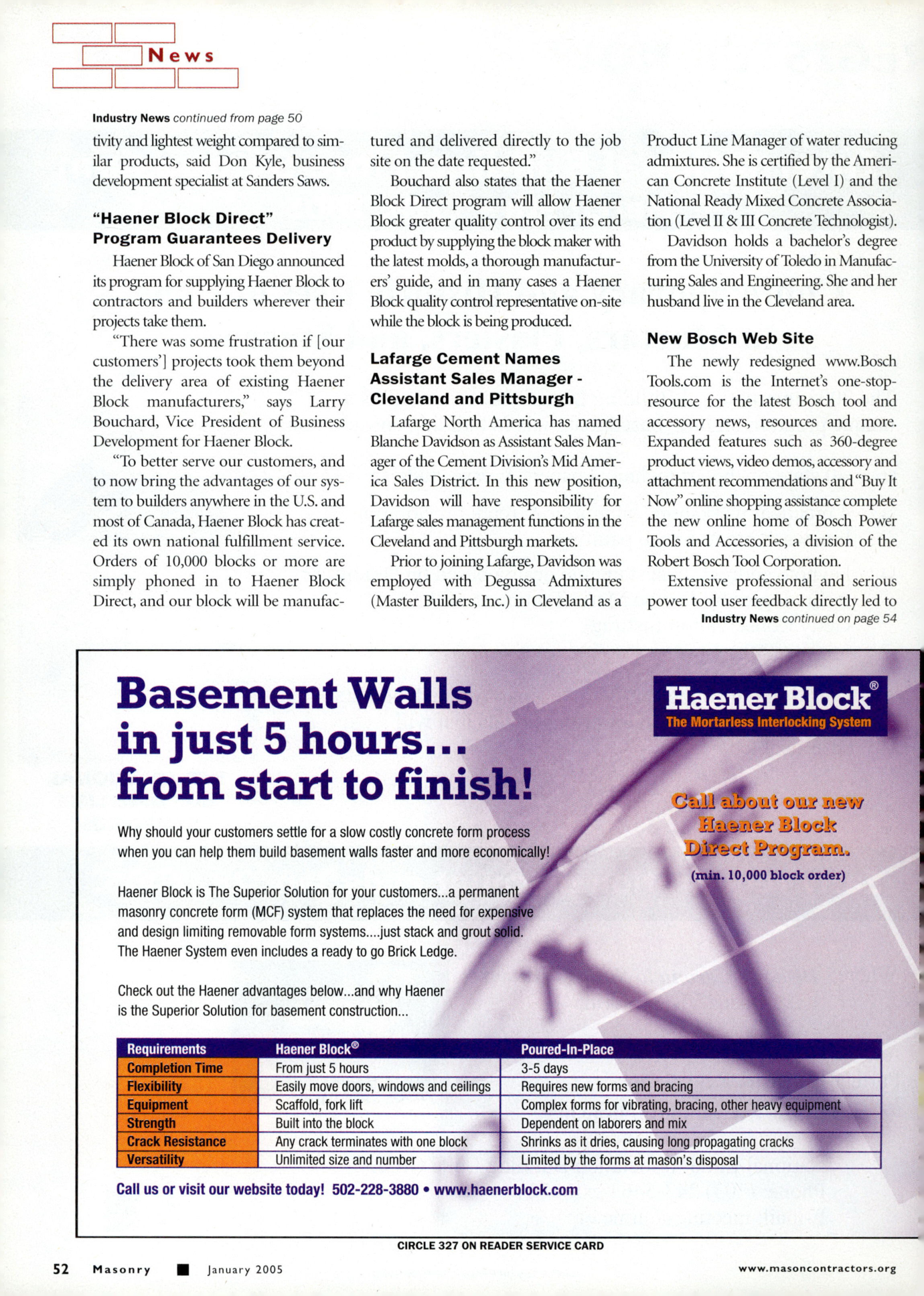 Masonry Magazine January 2005 Page. 54