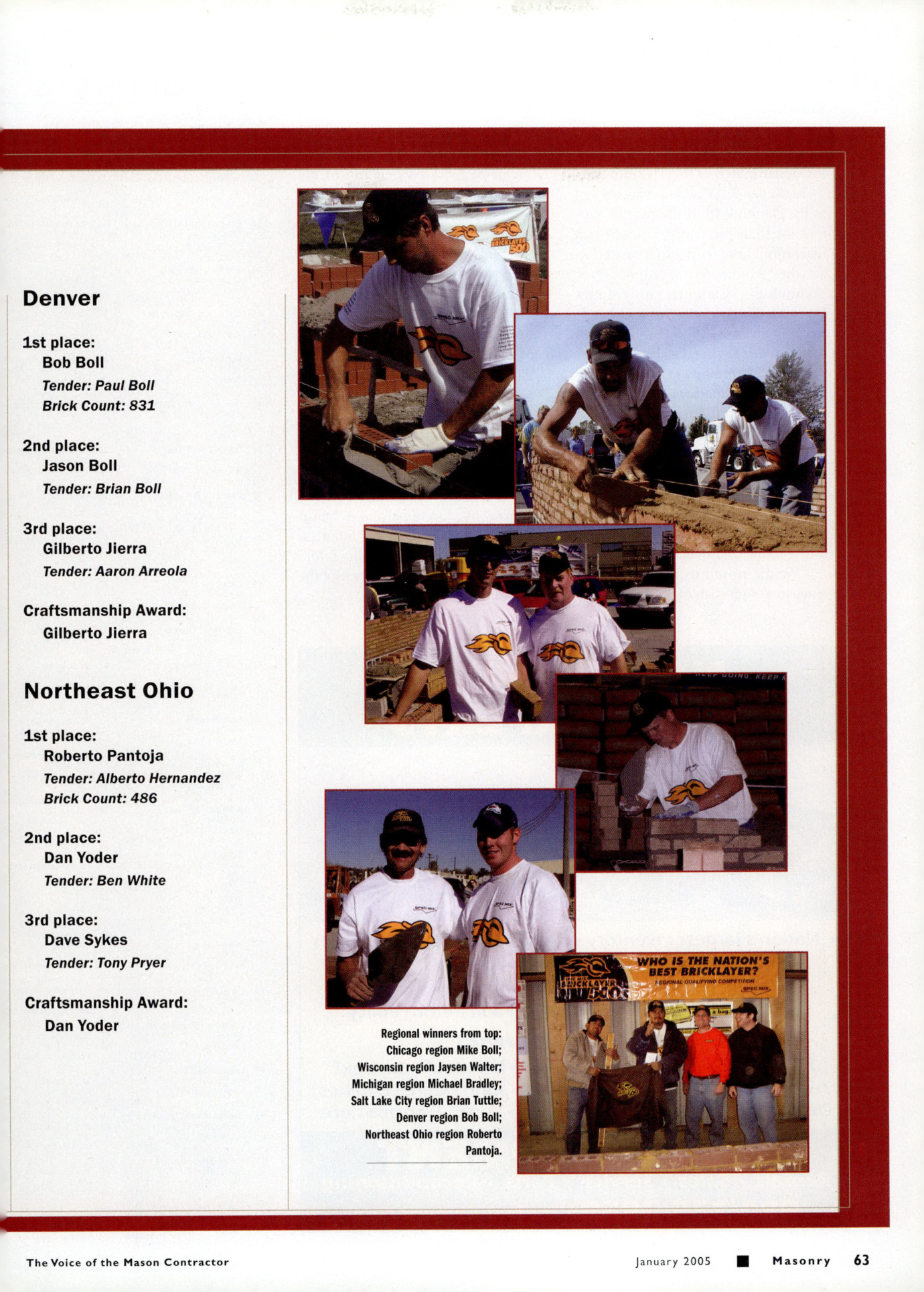 Masonry Magazine January 2005 Page. 65