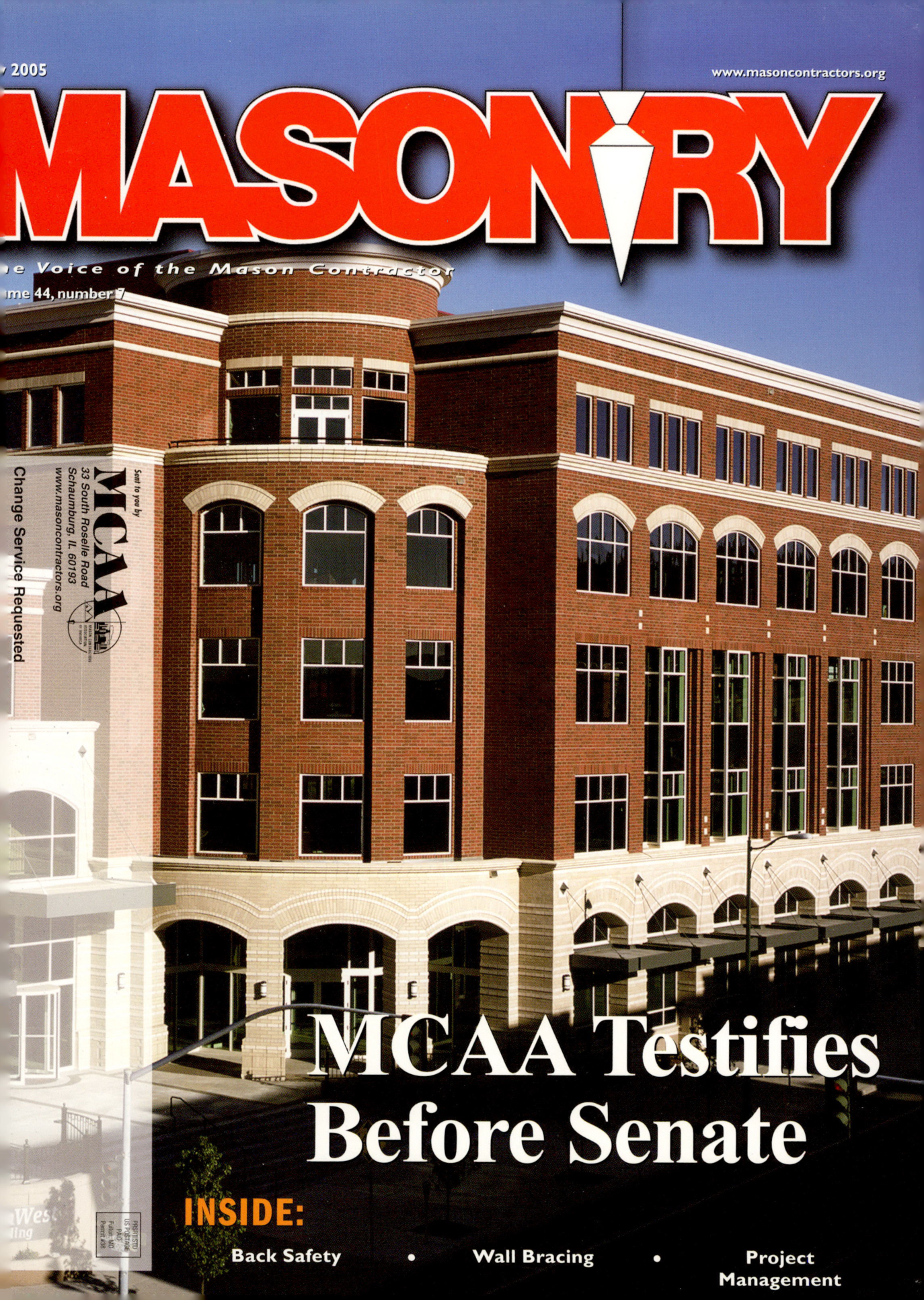Masonry Magazine July 2005 Page. 1