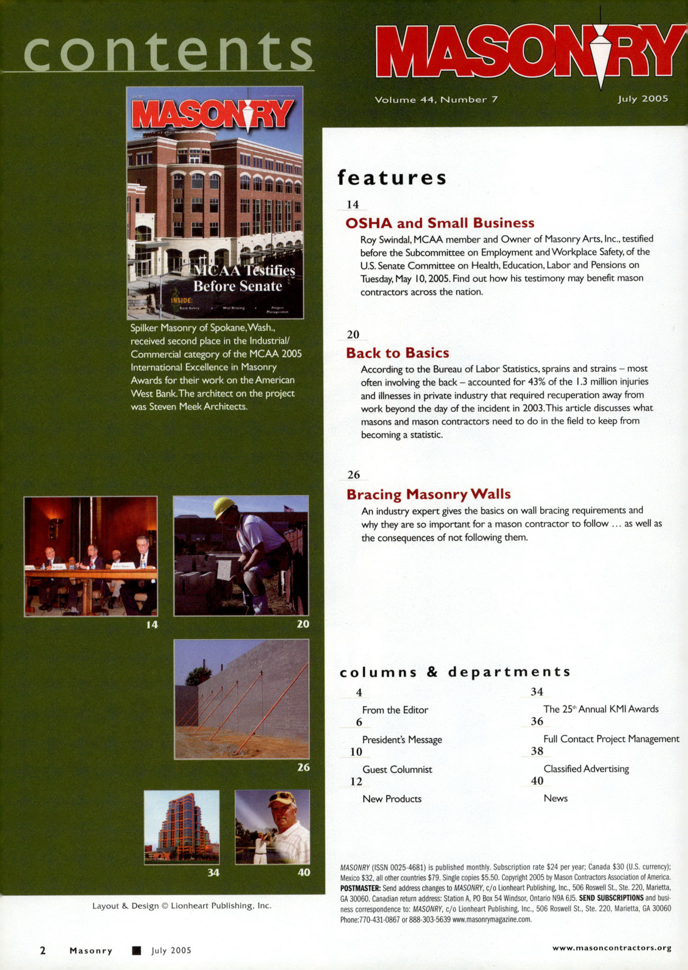Masonry Magazine July 2005 Page. 4