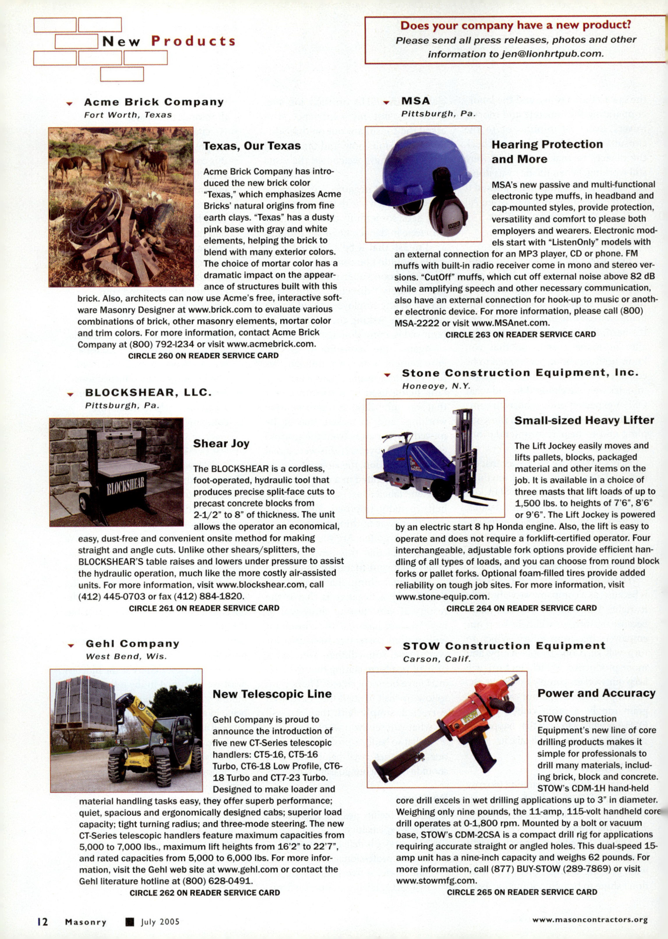 Masonry Magazine July 2005 Page. 14