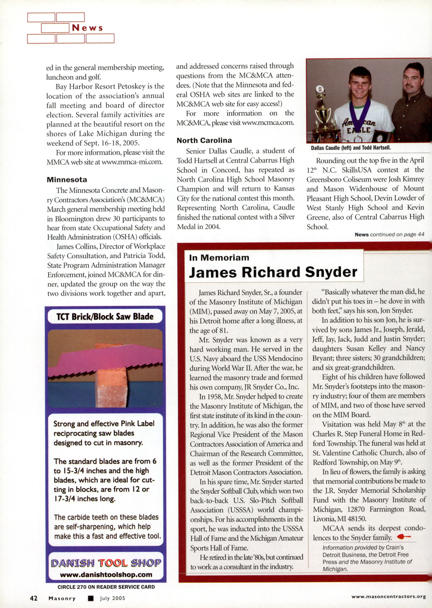 Masonry Magazine July 2005 Page. 44