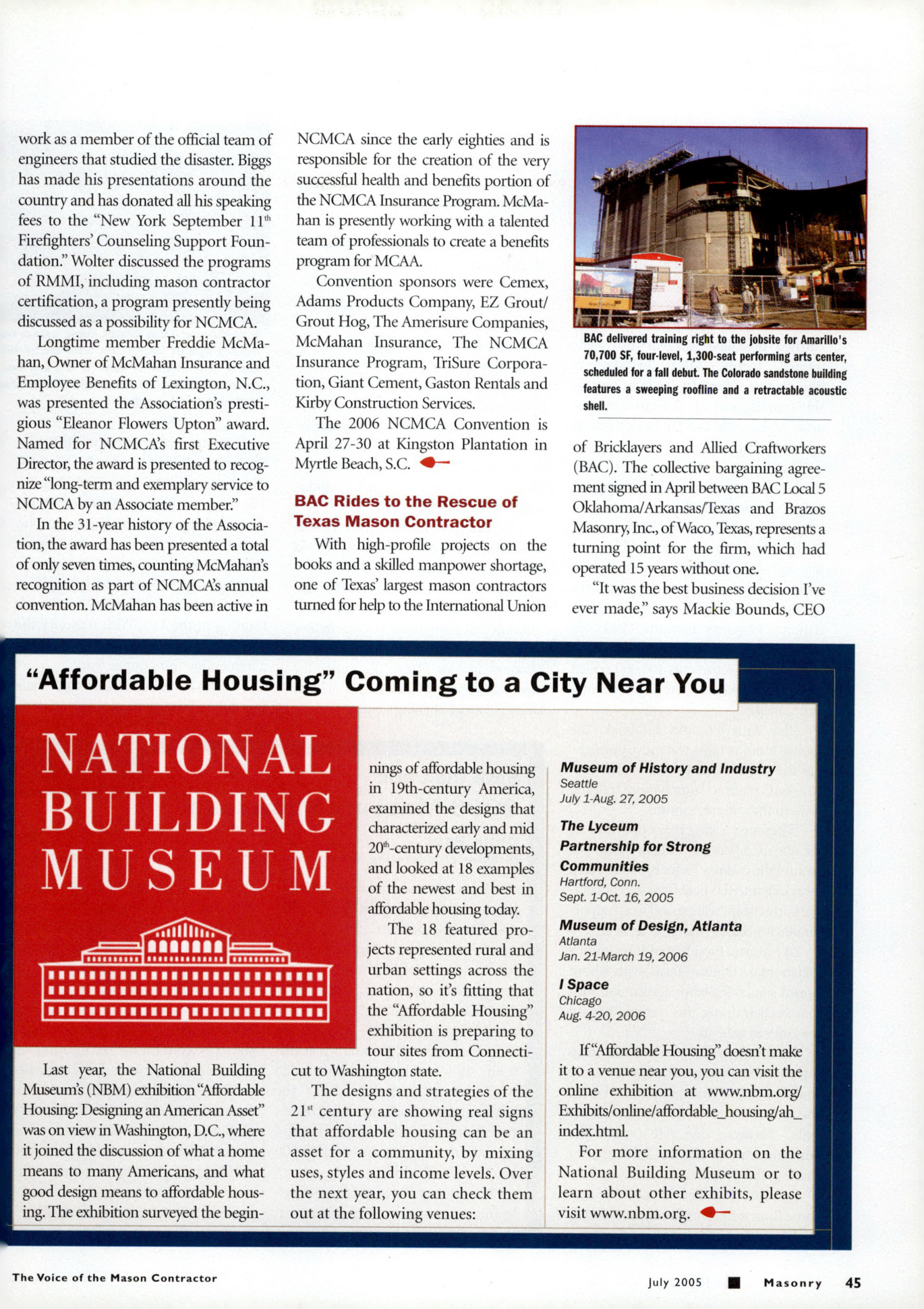Masonry Magazine July 2005 Page. 47