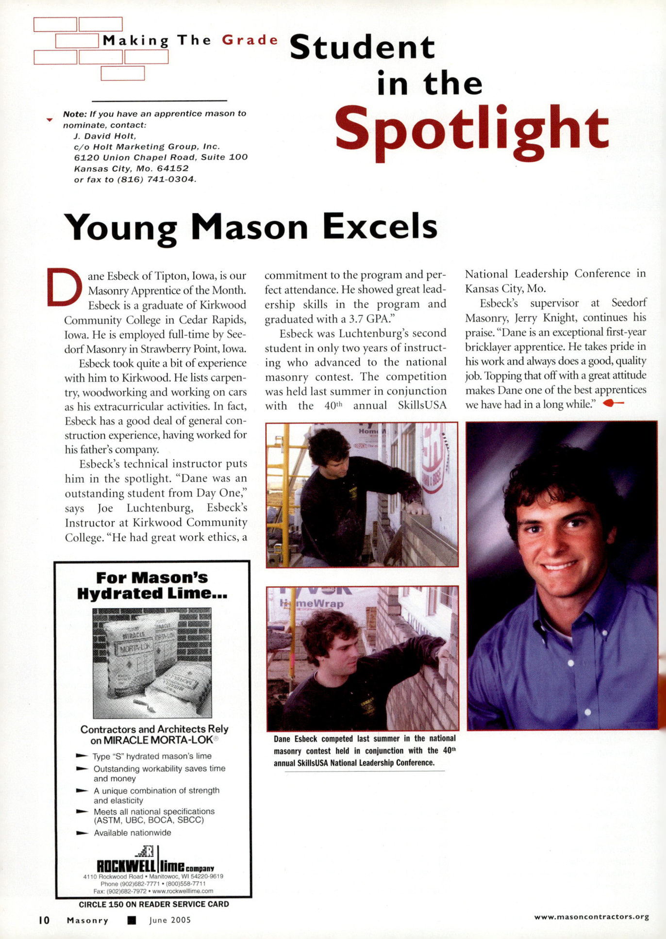 Masonry Magazine June 2005 Page. 12