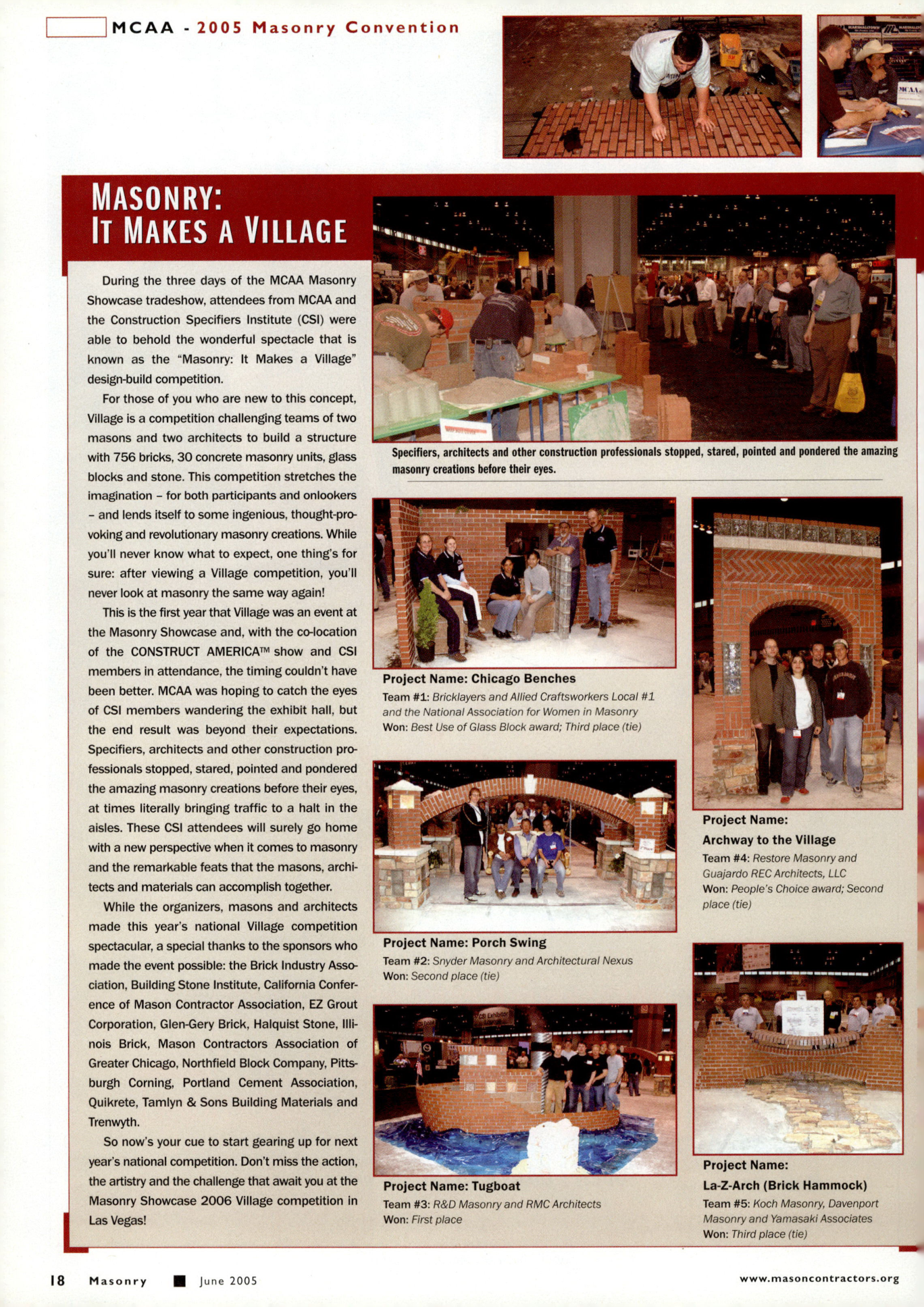 Masonry Magazine June 2005 Page. 22