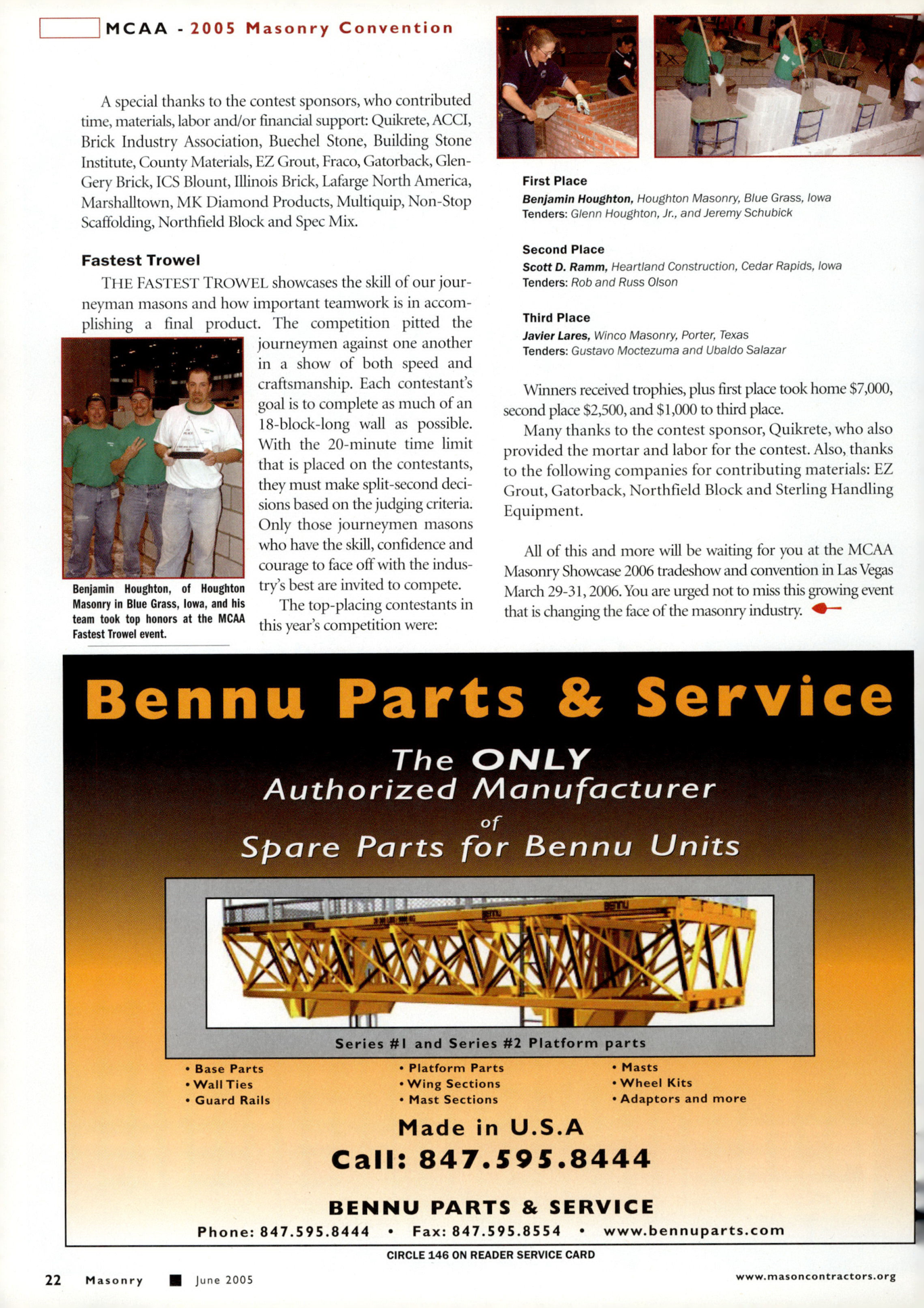 Masonry Magazine June 2005 Page. 26