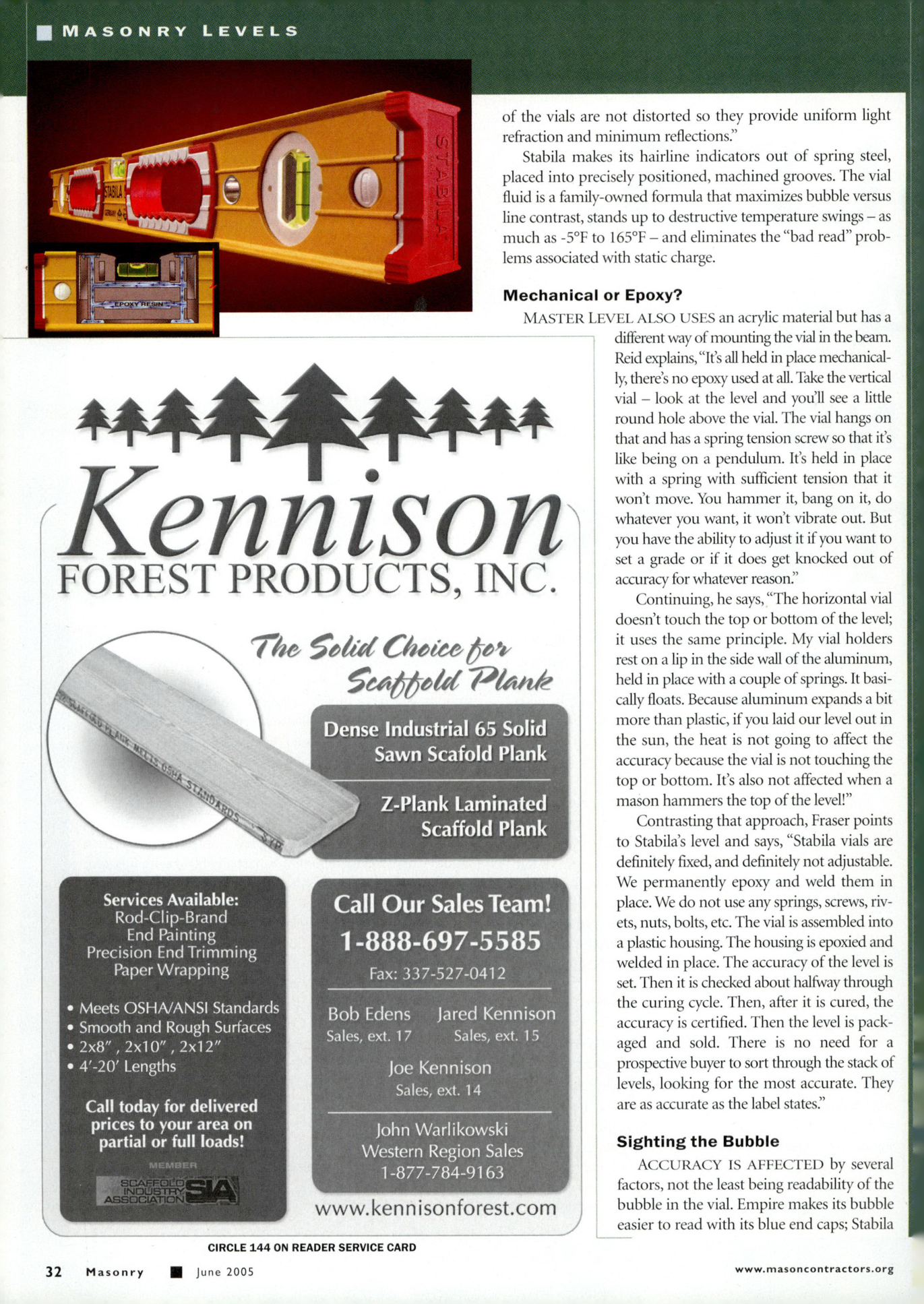 Masonry Magazine June 2005 Page. 36