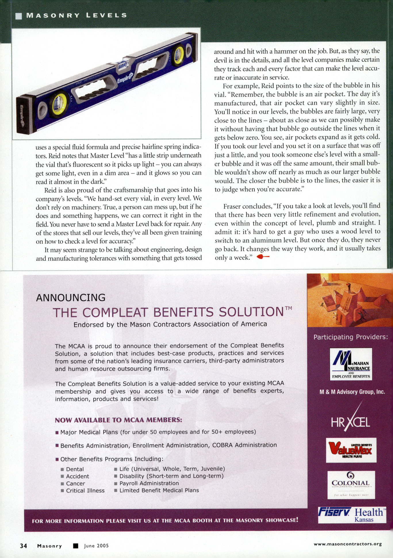 Masonry Magazine June 2005 Page. 38