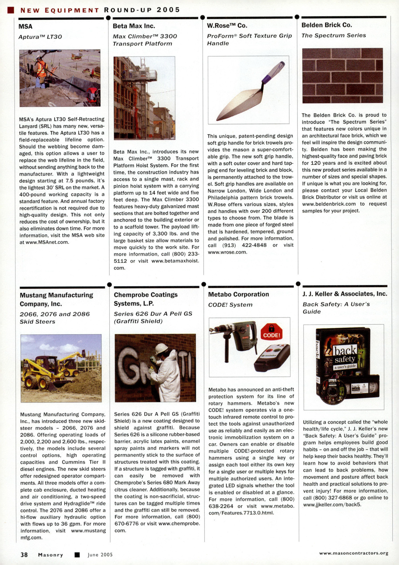 Masonry Magazine June 2005 Page. 42