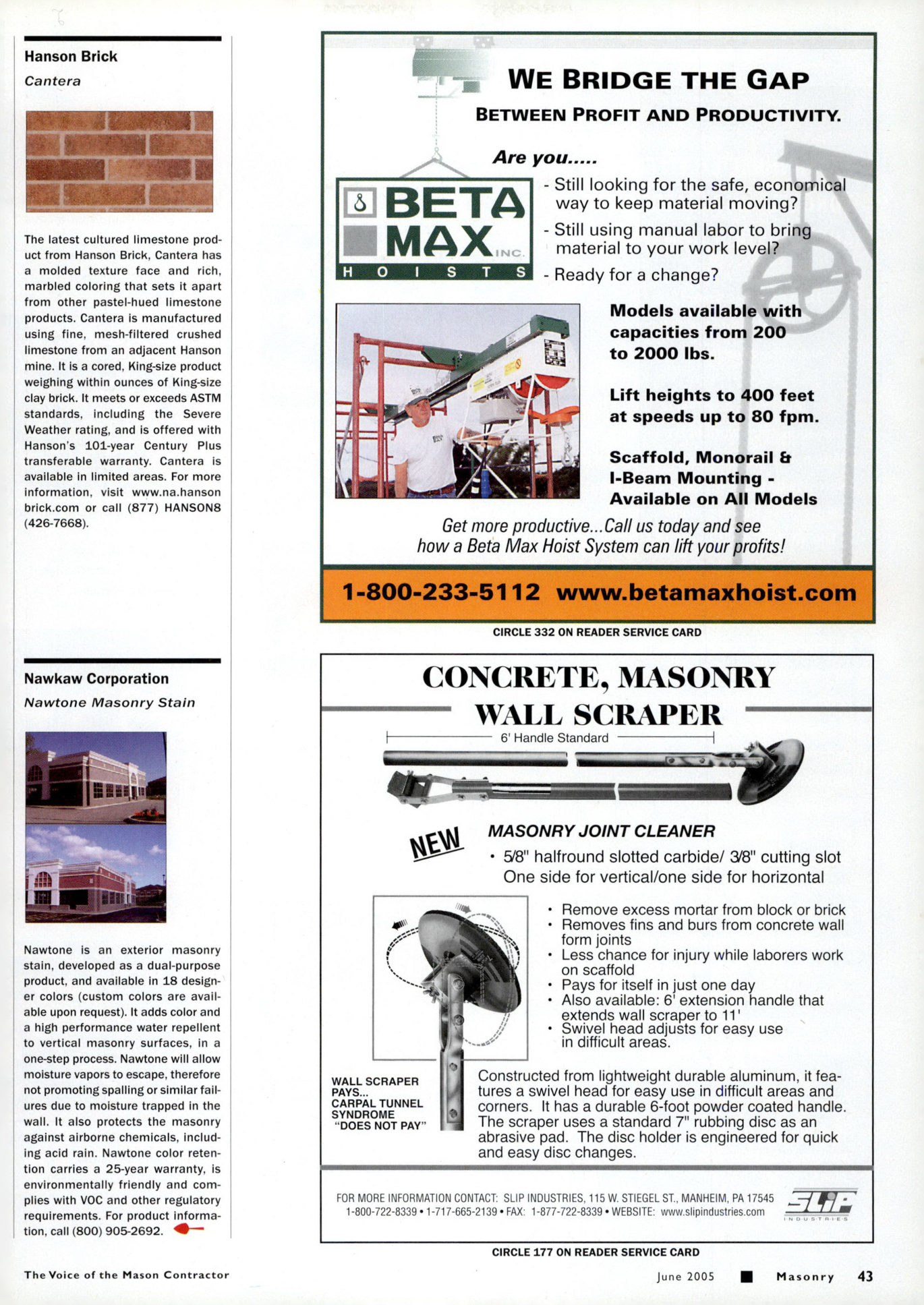 Masonry Magazine June 2005 Page. 49