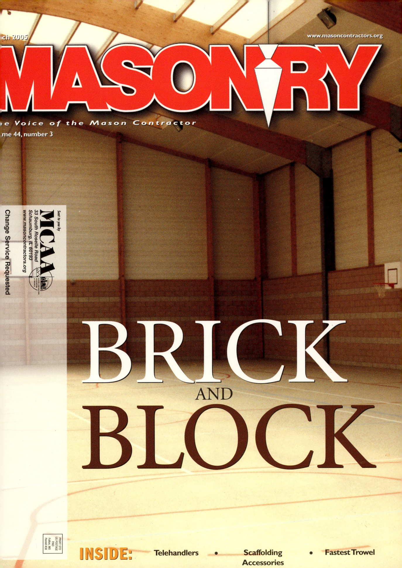 Masonry Magazine March 2005 Page. 1