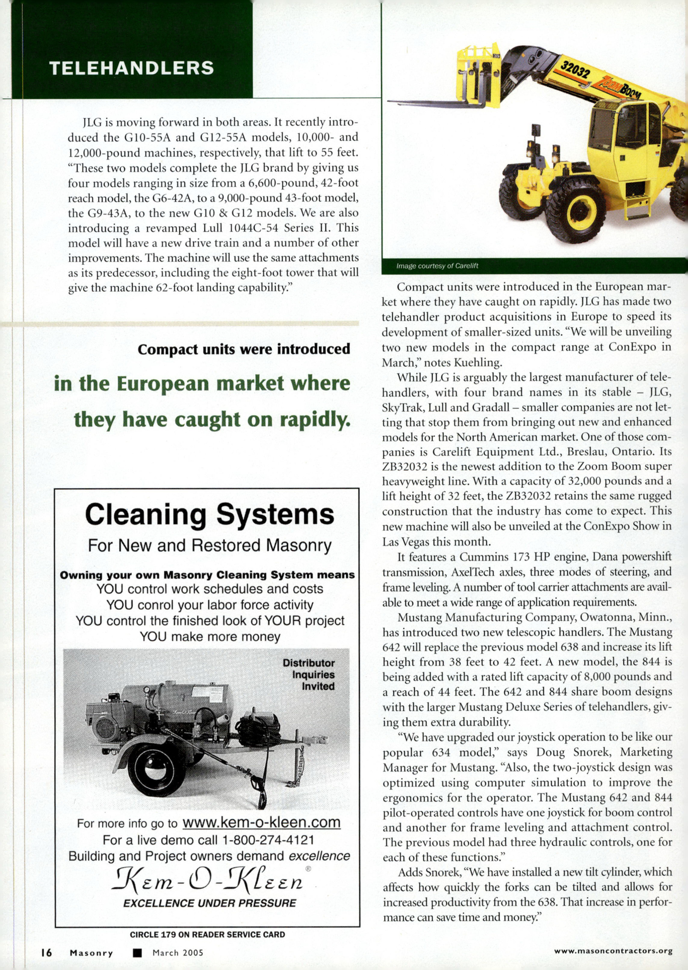 Masonry Magazine March 2005 Page. 18