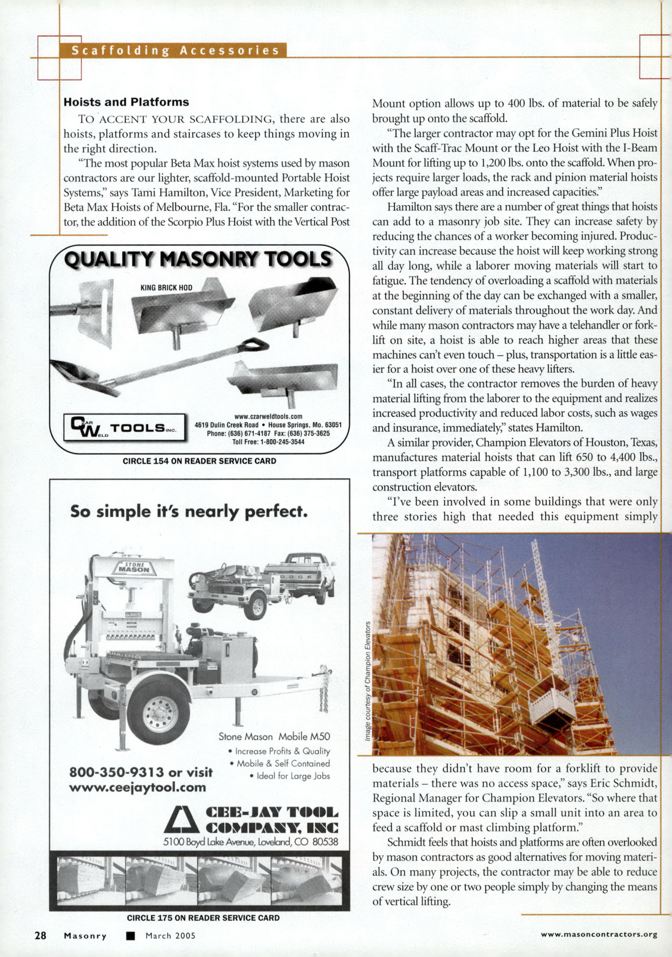 Masonry Magazine March 2005 Page. 30