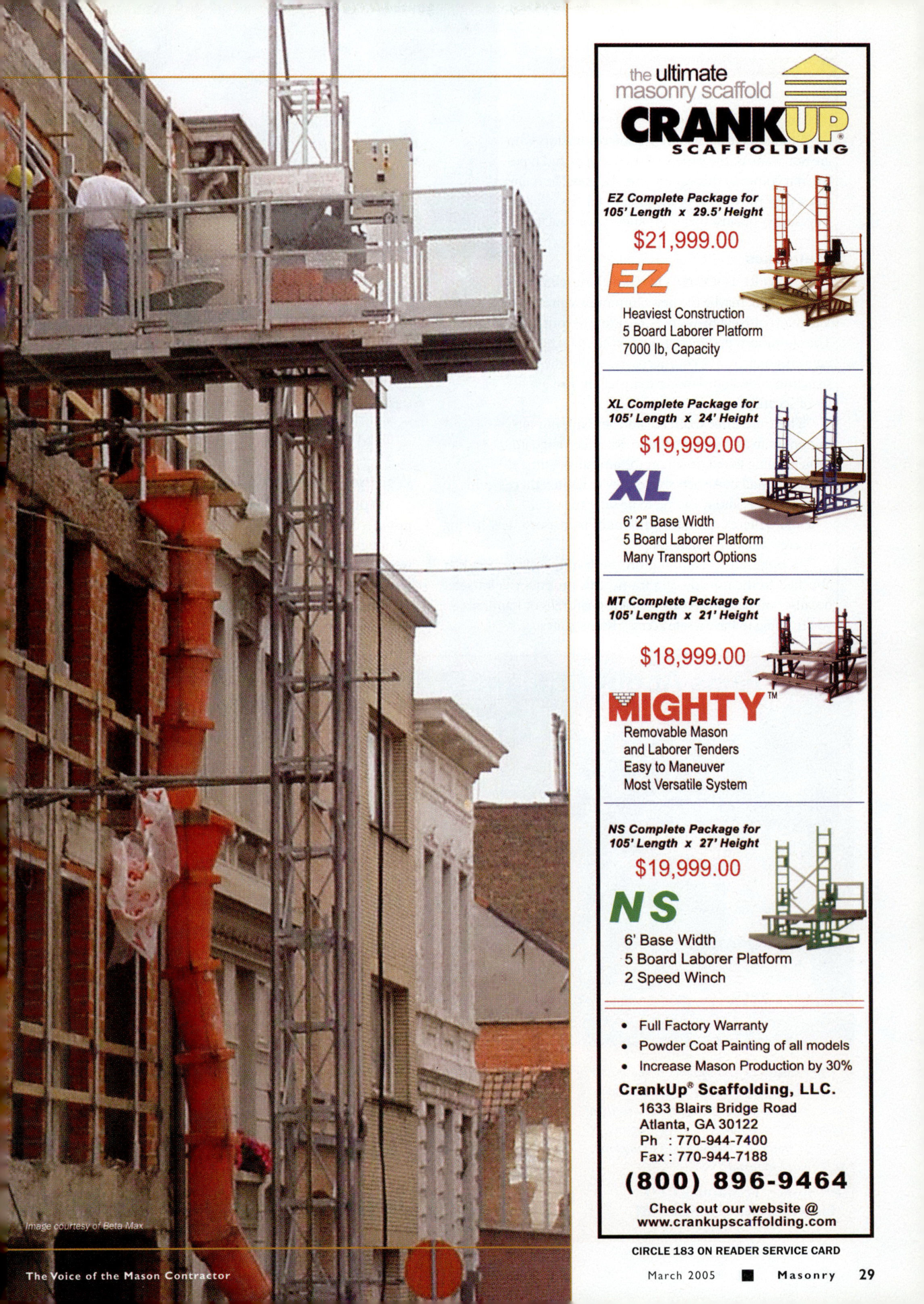 Masonry Magazine March 2005 Page. 31