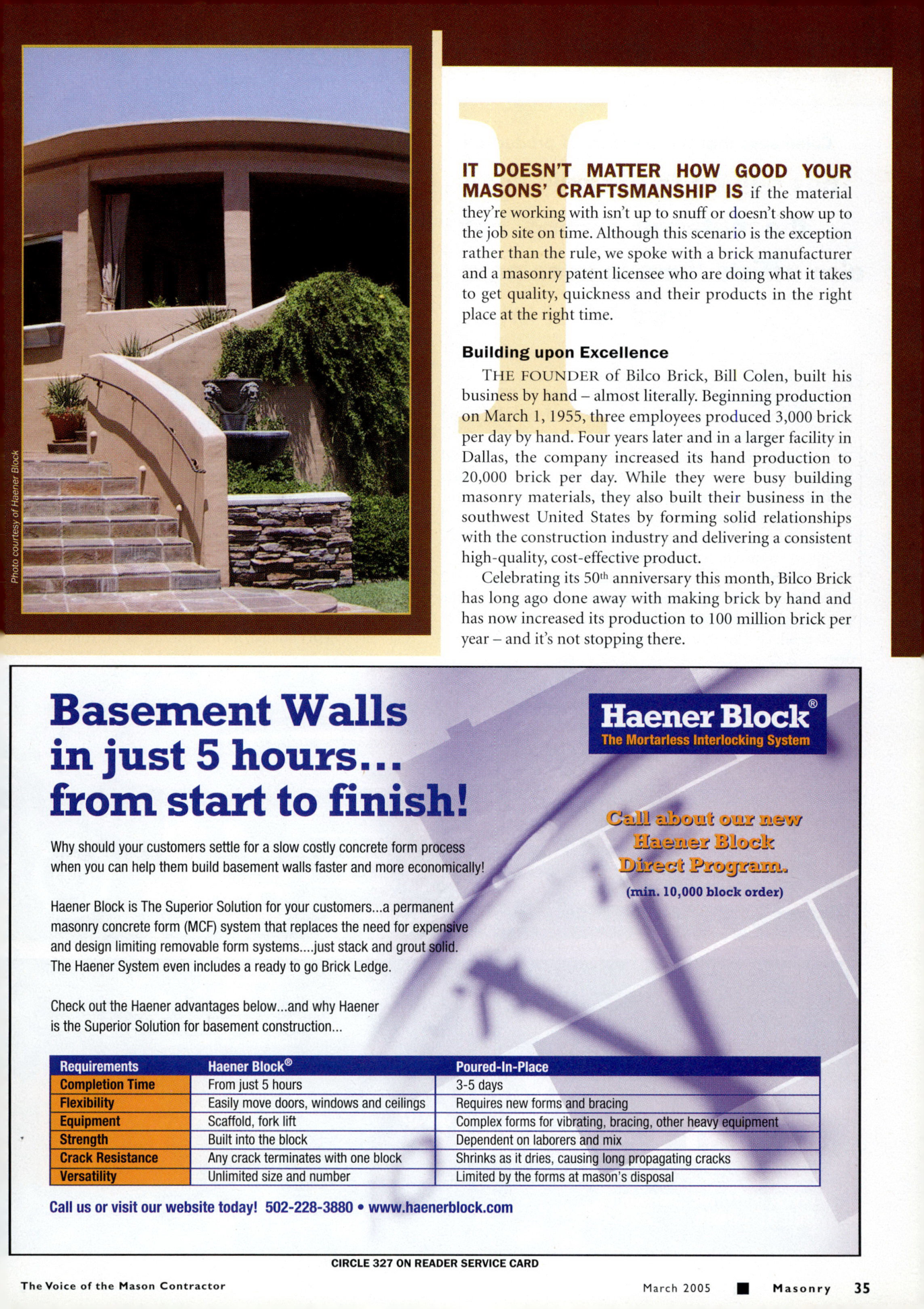 Masonry Magazine March 2005 Page. 37