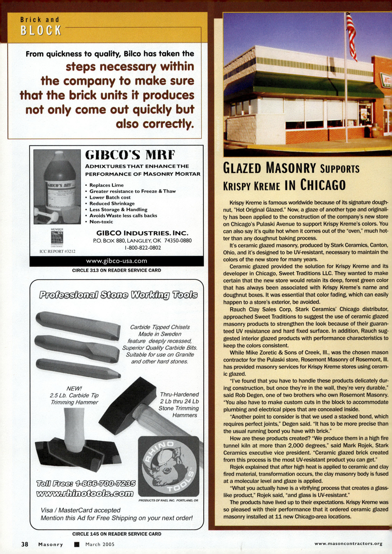 Masonry Magazine March 2005 Page. 40
