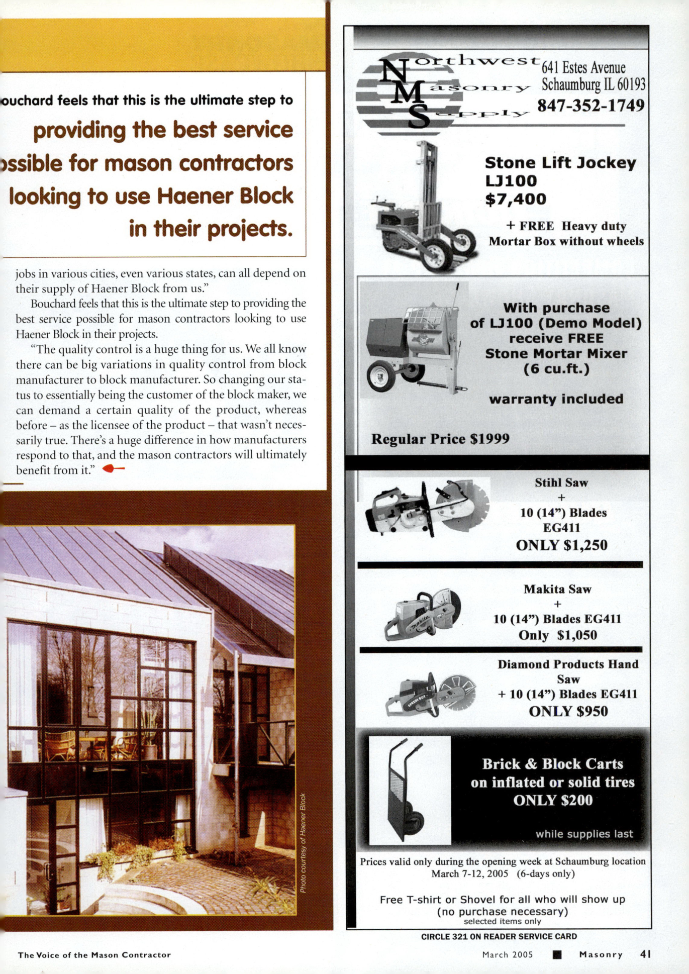Masonry Magazine March 2005 Page. 43