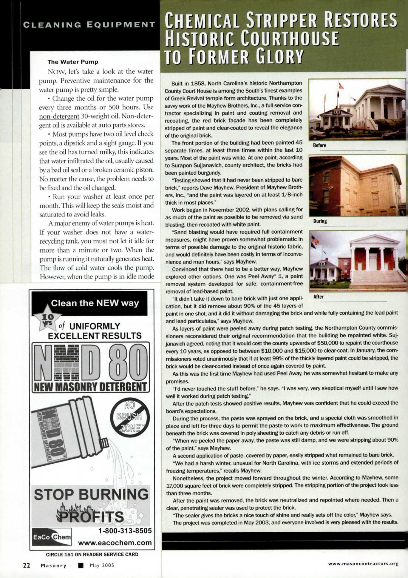 Masonry Magazine May 2005 Page. 24