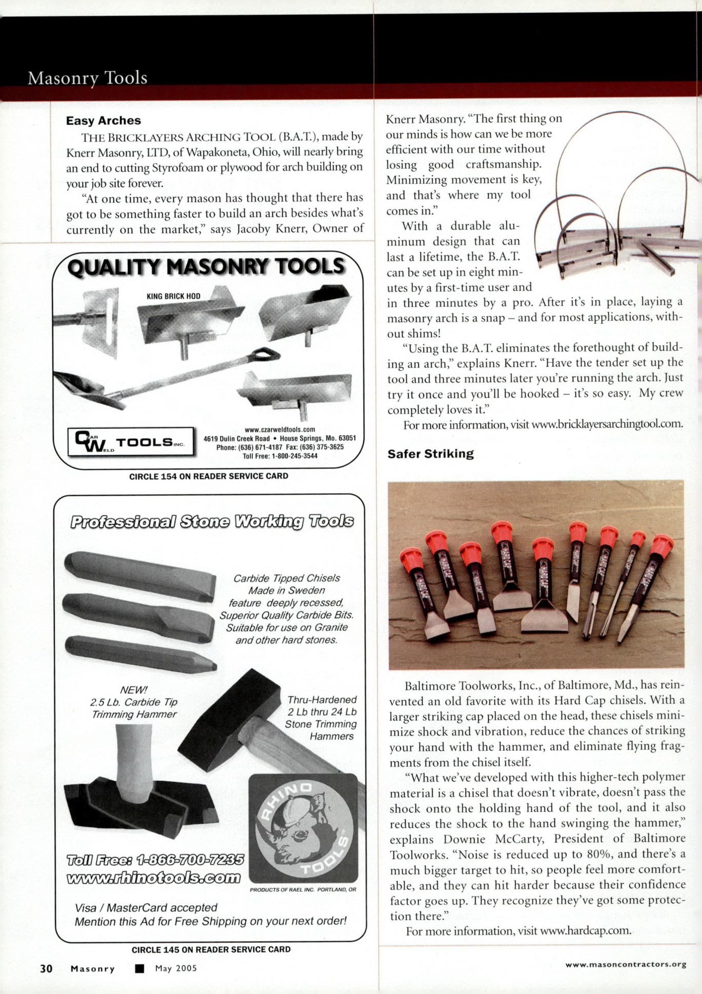 Masonry Magazine May 2005 Page. 32
