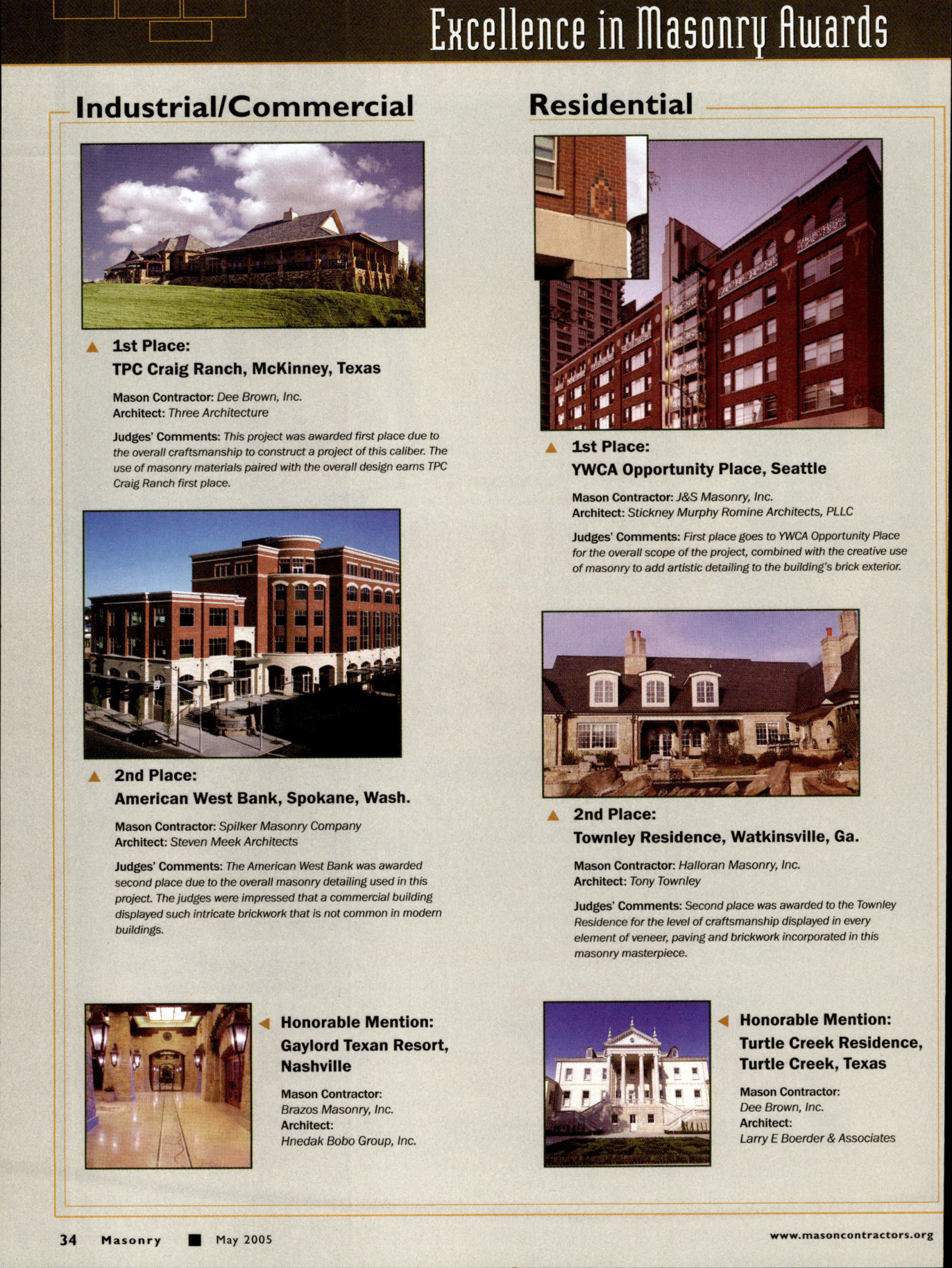 Masonry Magazine May 2005 Page. 36