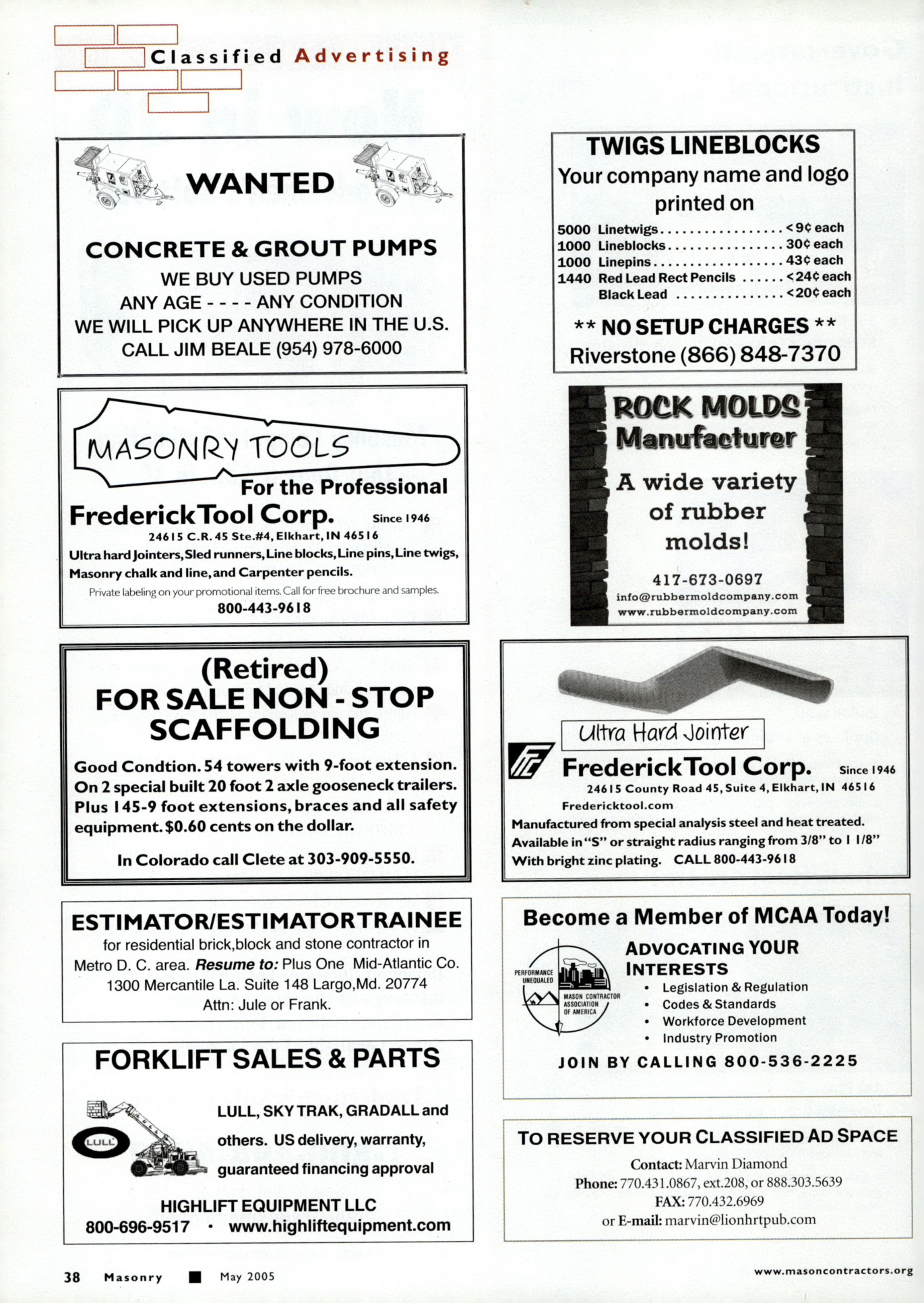 Masonry Magazine May 2005 Page. 40