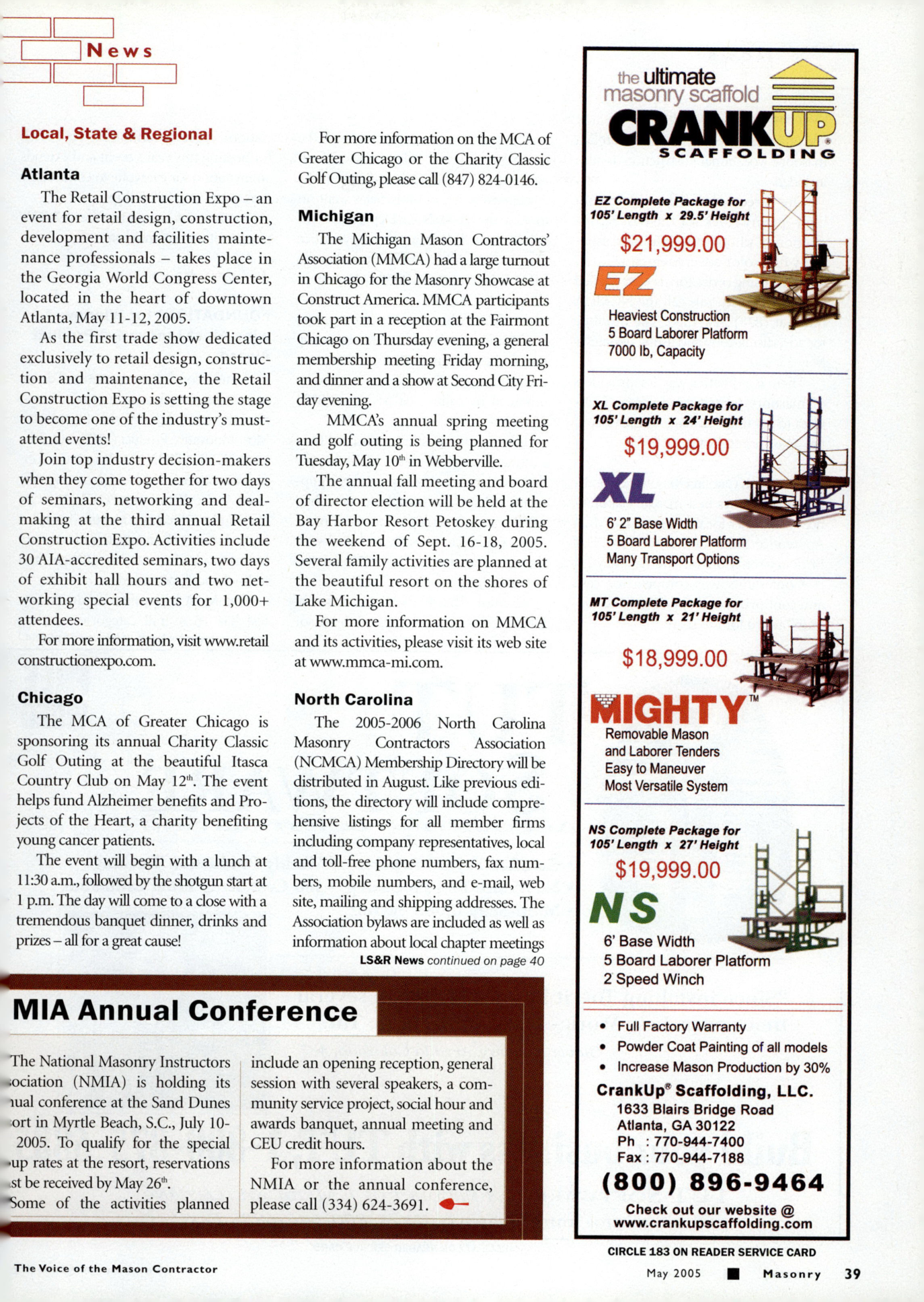 Masonry Magazine May 2005 Page. 41