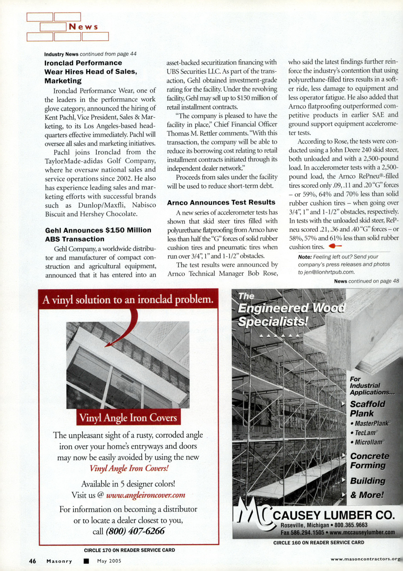 Masonry Magazine May 2005 Page. 48