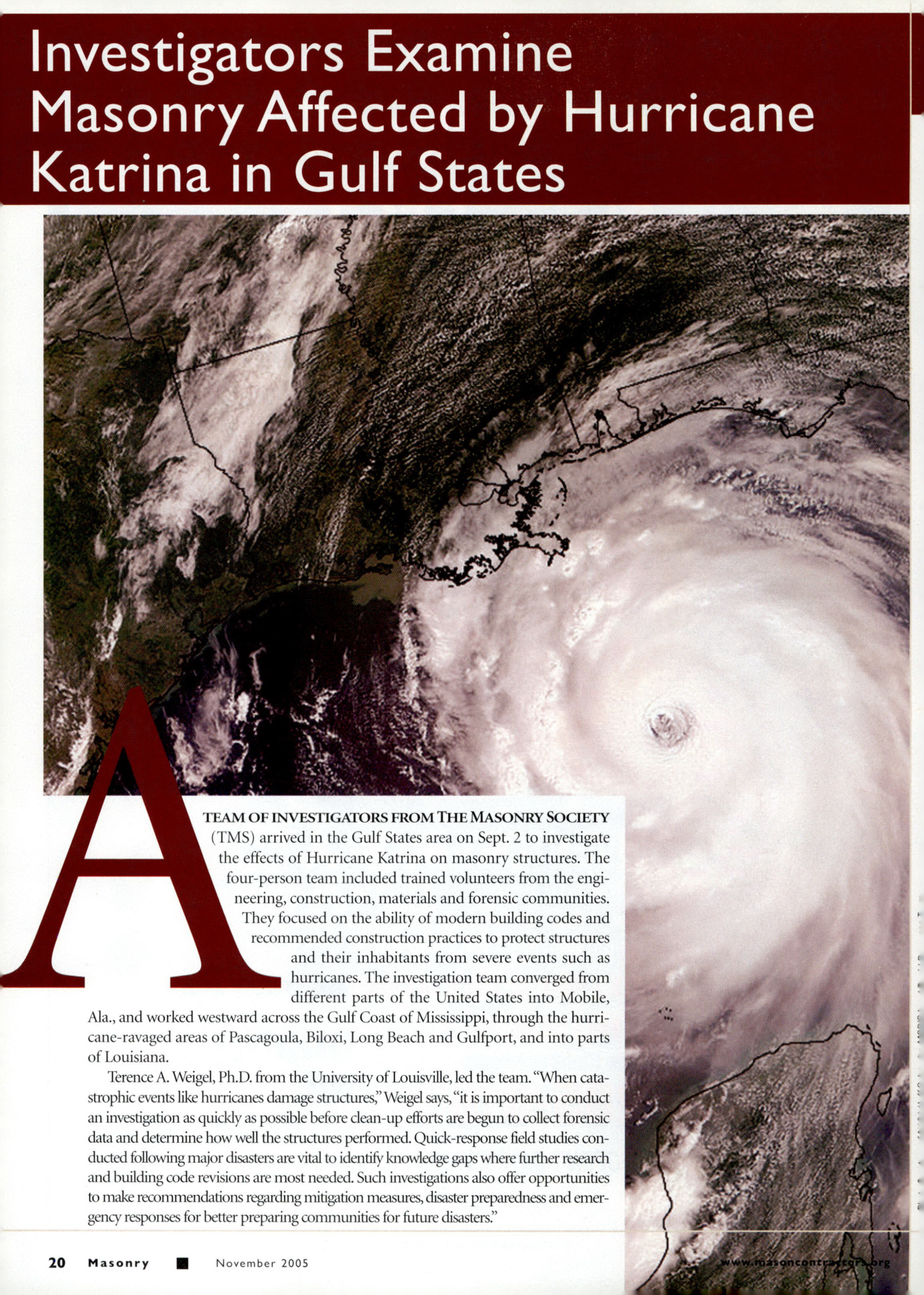 Masonry Magazine November 2005 Page. 22