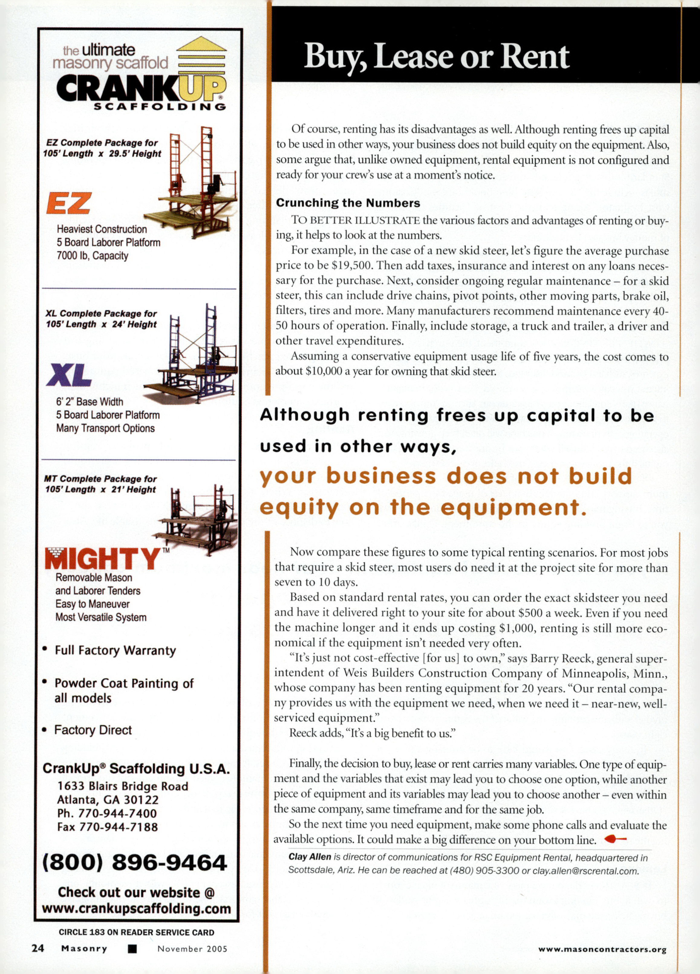 Masonry Magazine November 2005 Page. 26