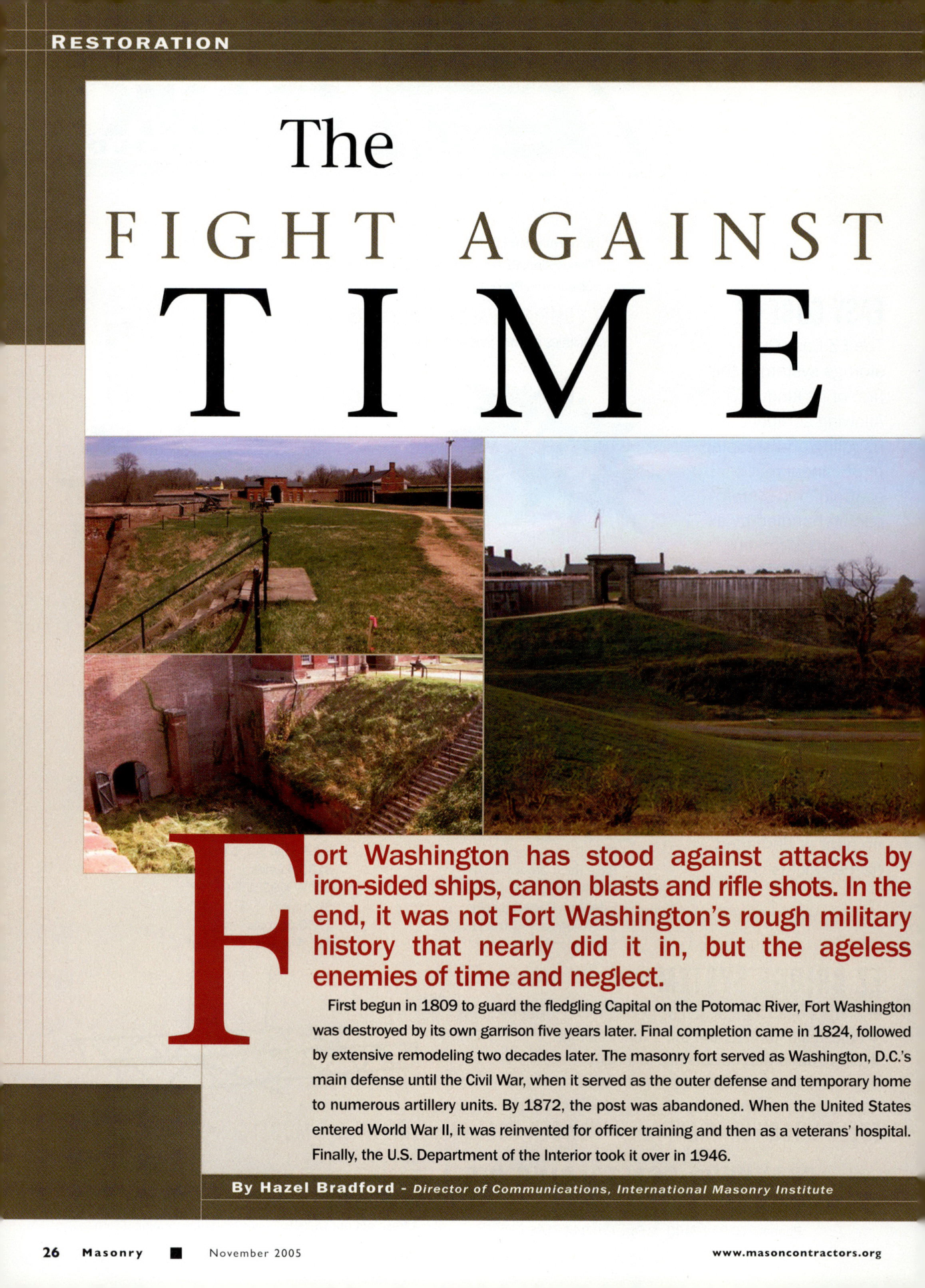 Masonry Magazine November 2005 Page. 28