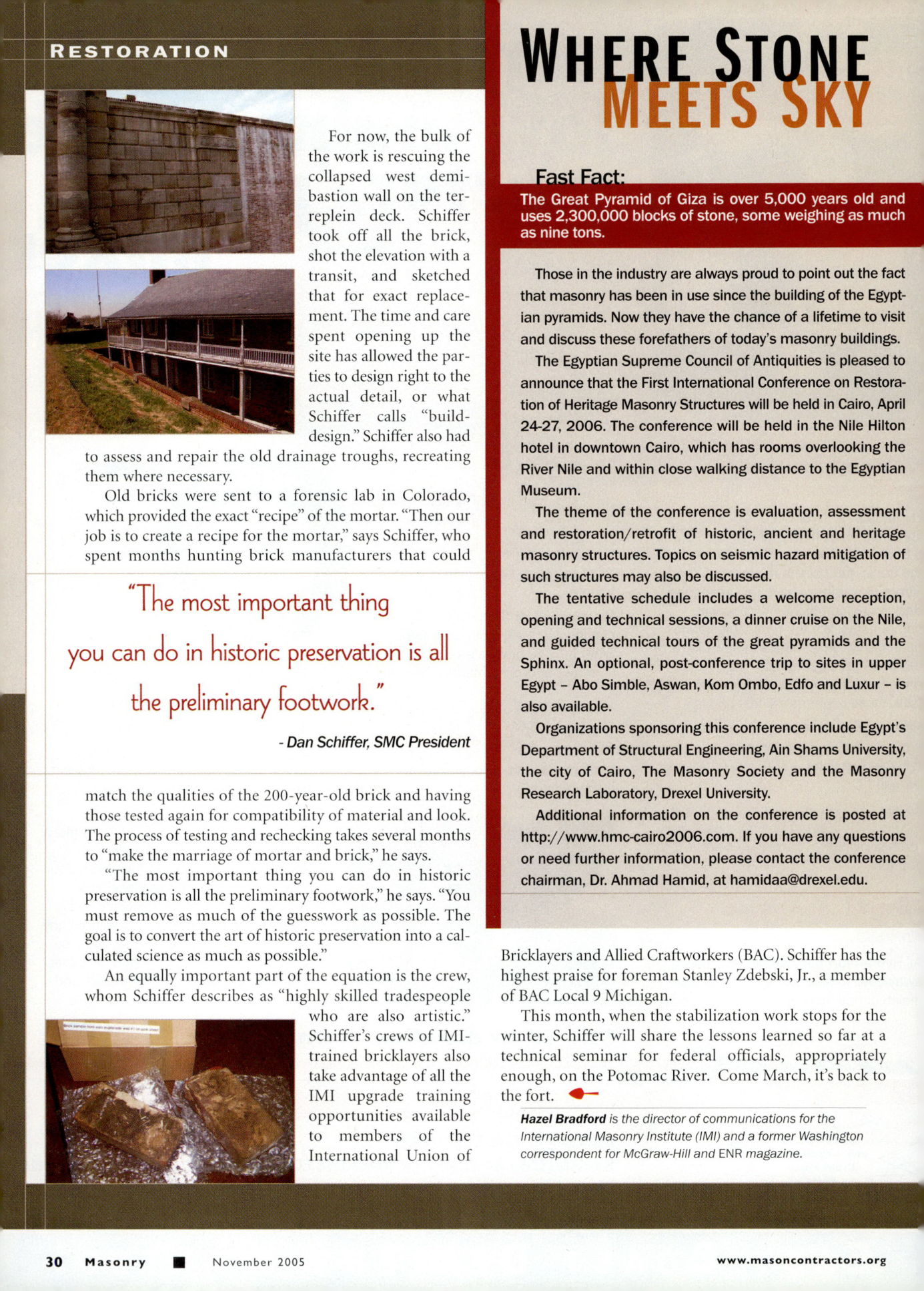 Masonry Magazine November 2005 Page. 32