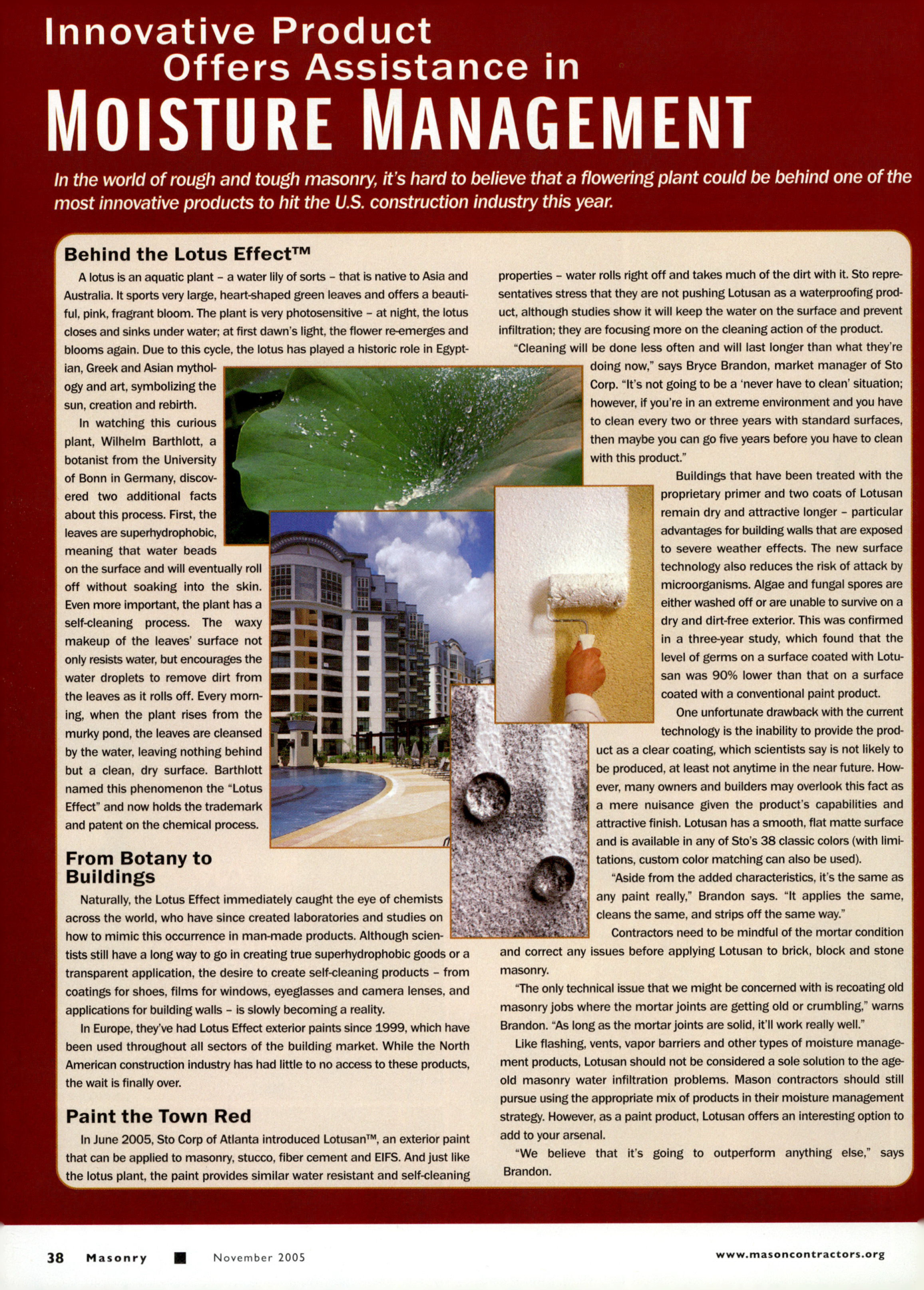 Masonry Magazine November 2005 Page. 40
