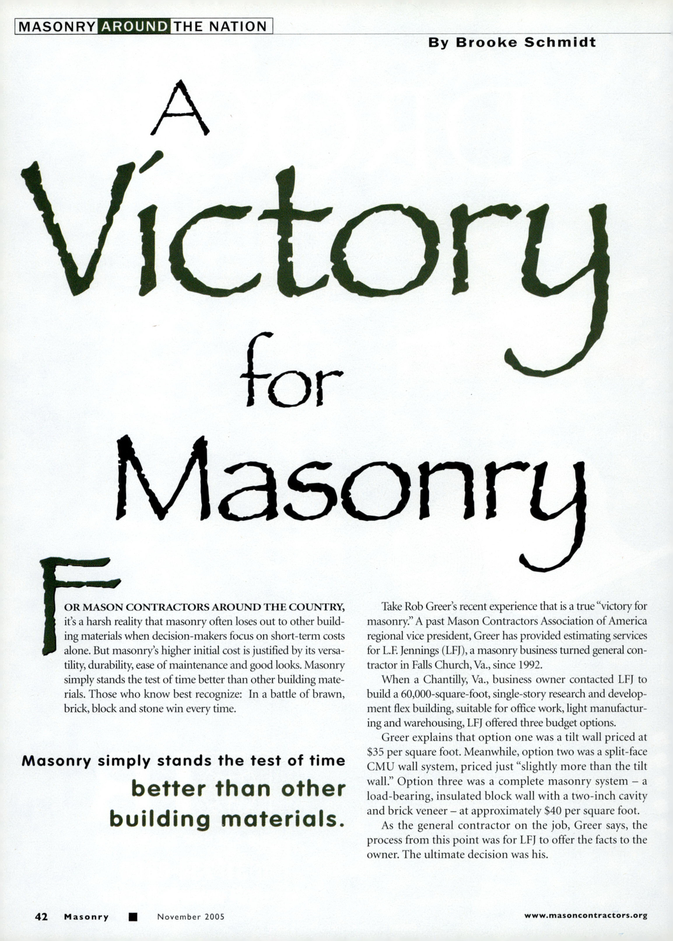 Masonry Magazine November 2005 Page. 44