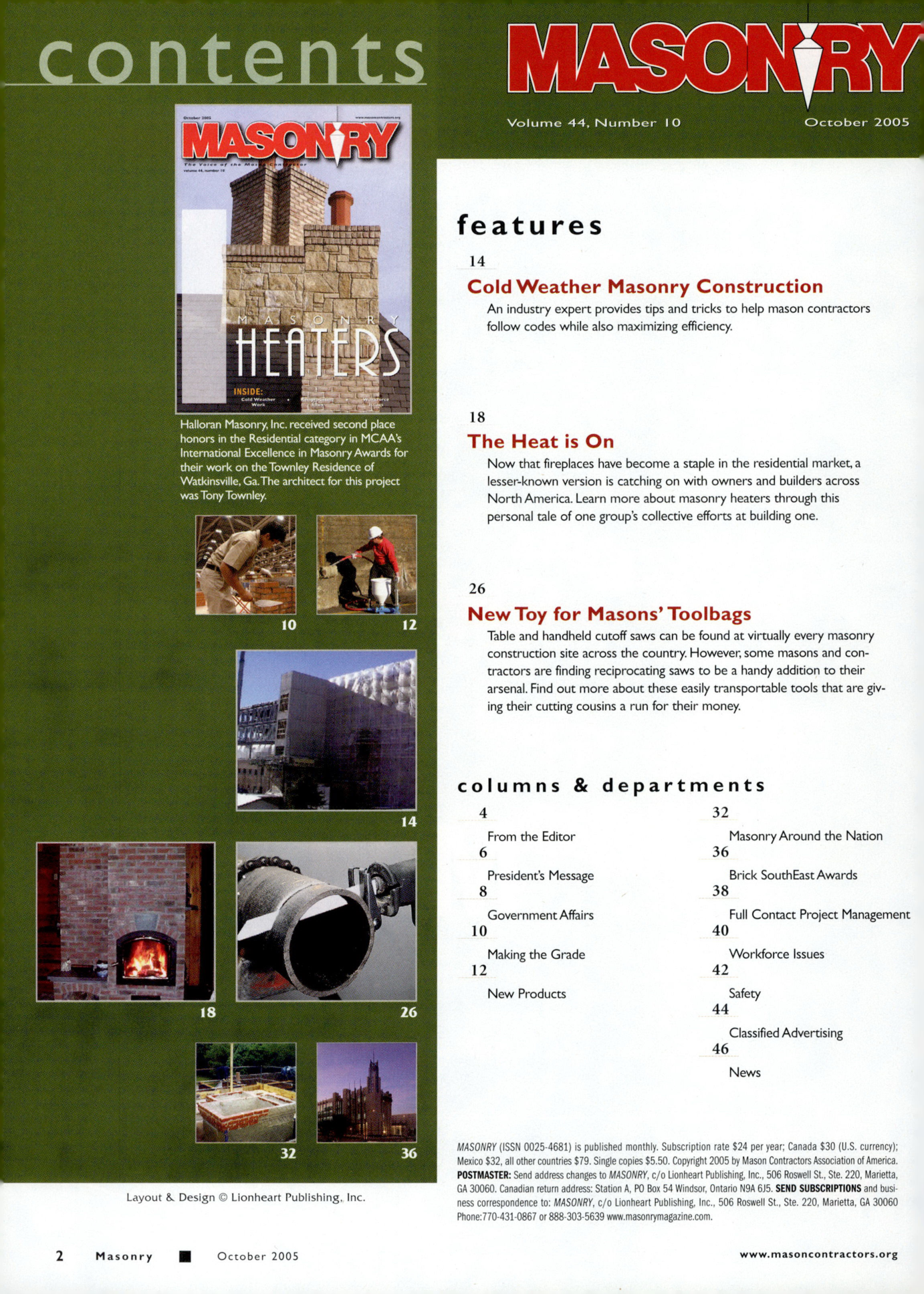 Masonry Magazine October 2005 Page. 4