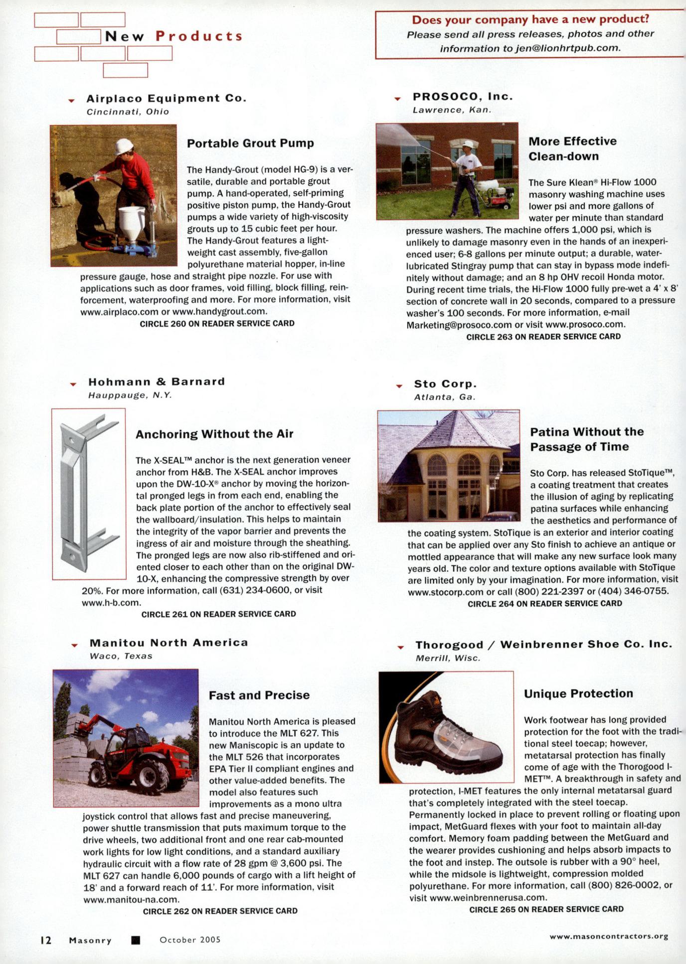 Masonry Magazine October 2005 Page. 14