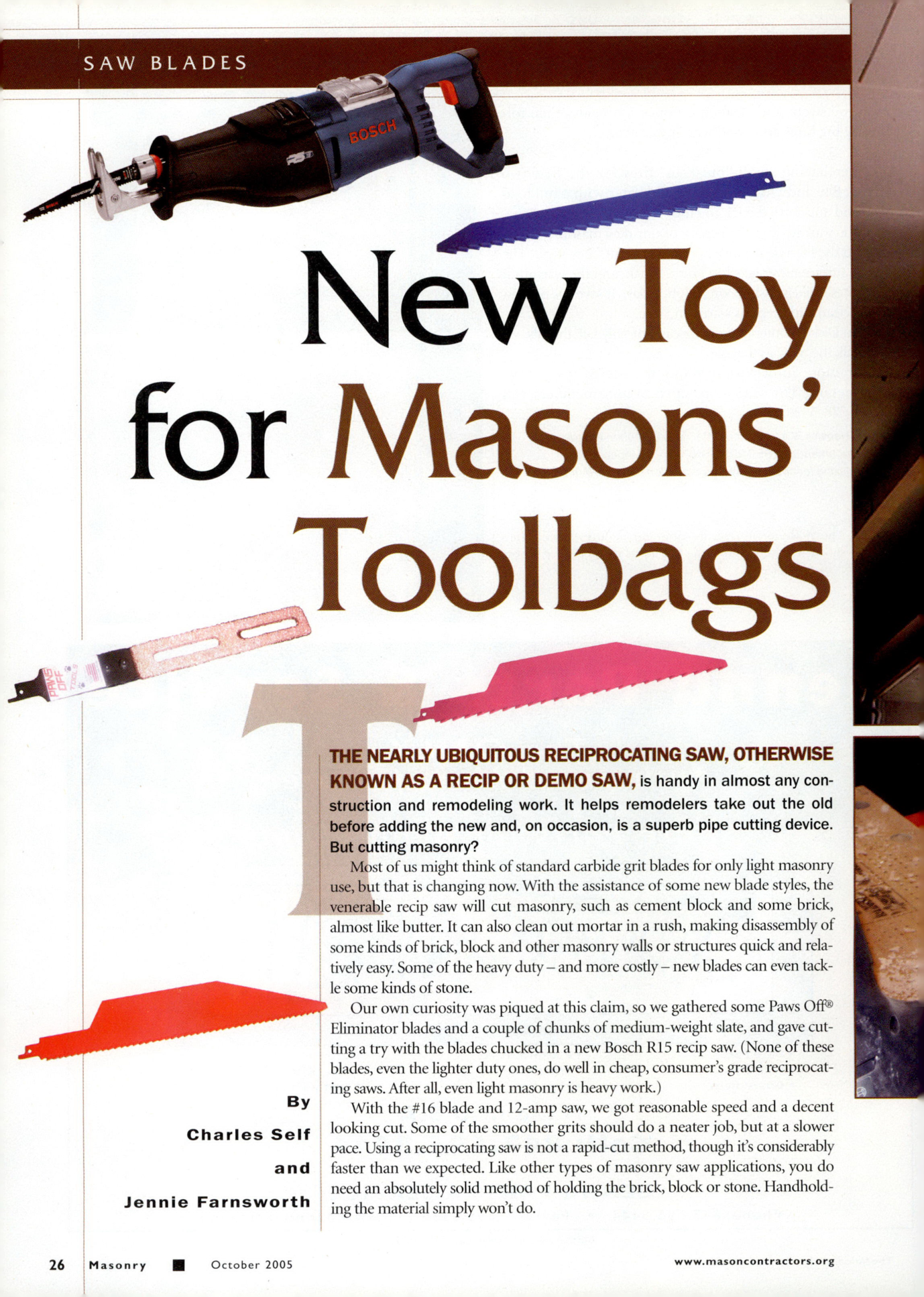 Masonry Magazine October 2005 Page. 28