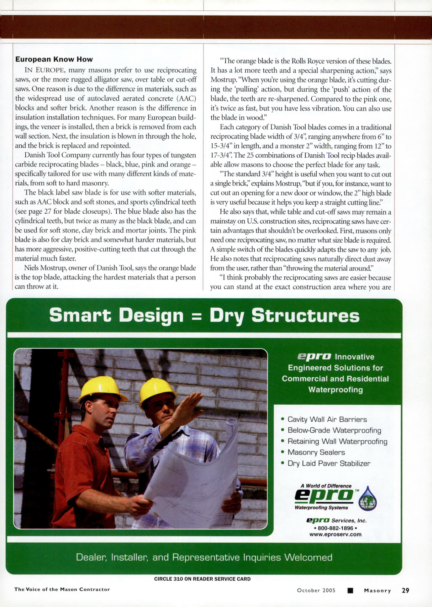 Masonry Magazine October 2005 Page. 31