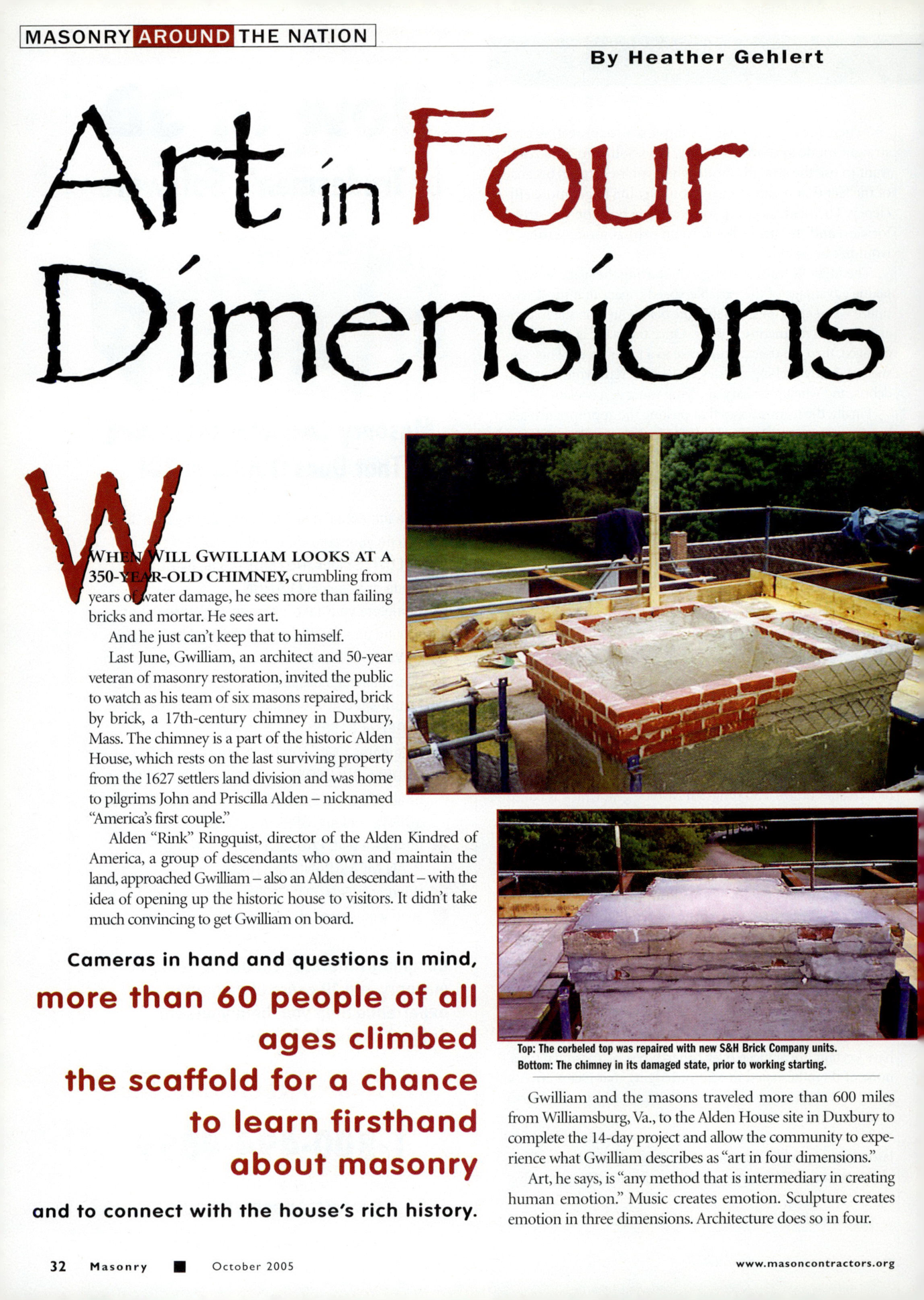 Masonry Magazine October 2005 Page. 34