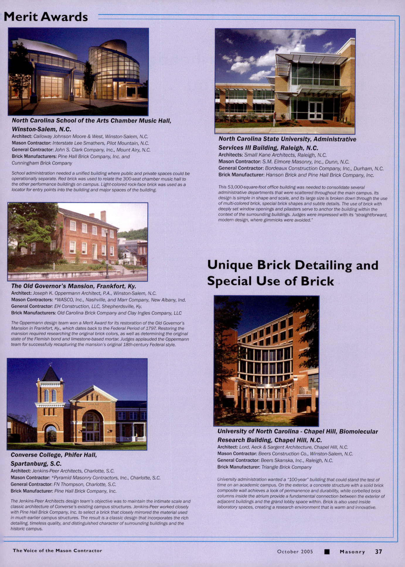 Masonry Magazine October 2005 Page. 39