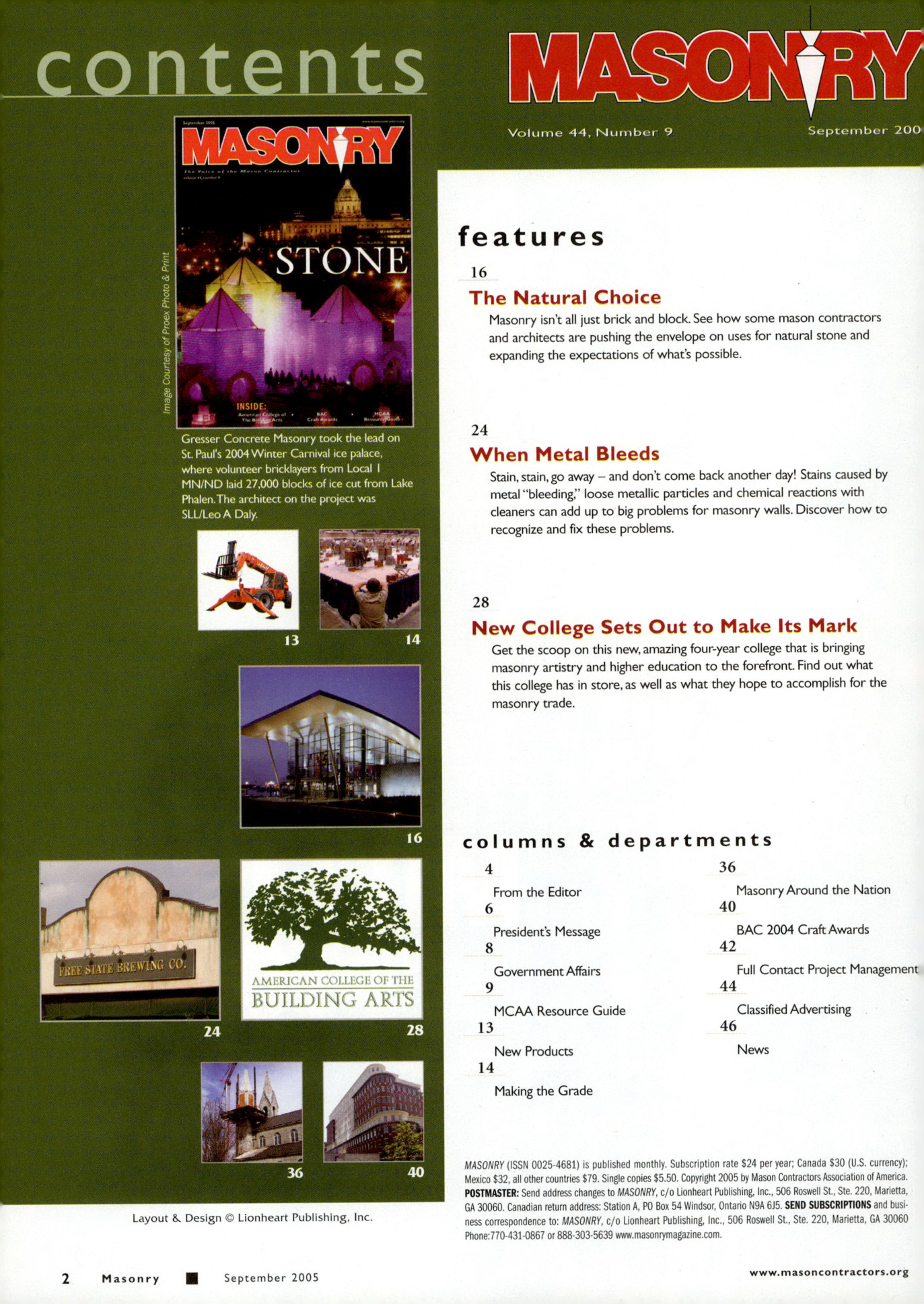 Masonry Magazine September 2005 Page. 4