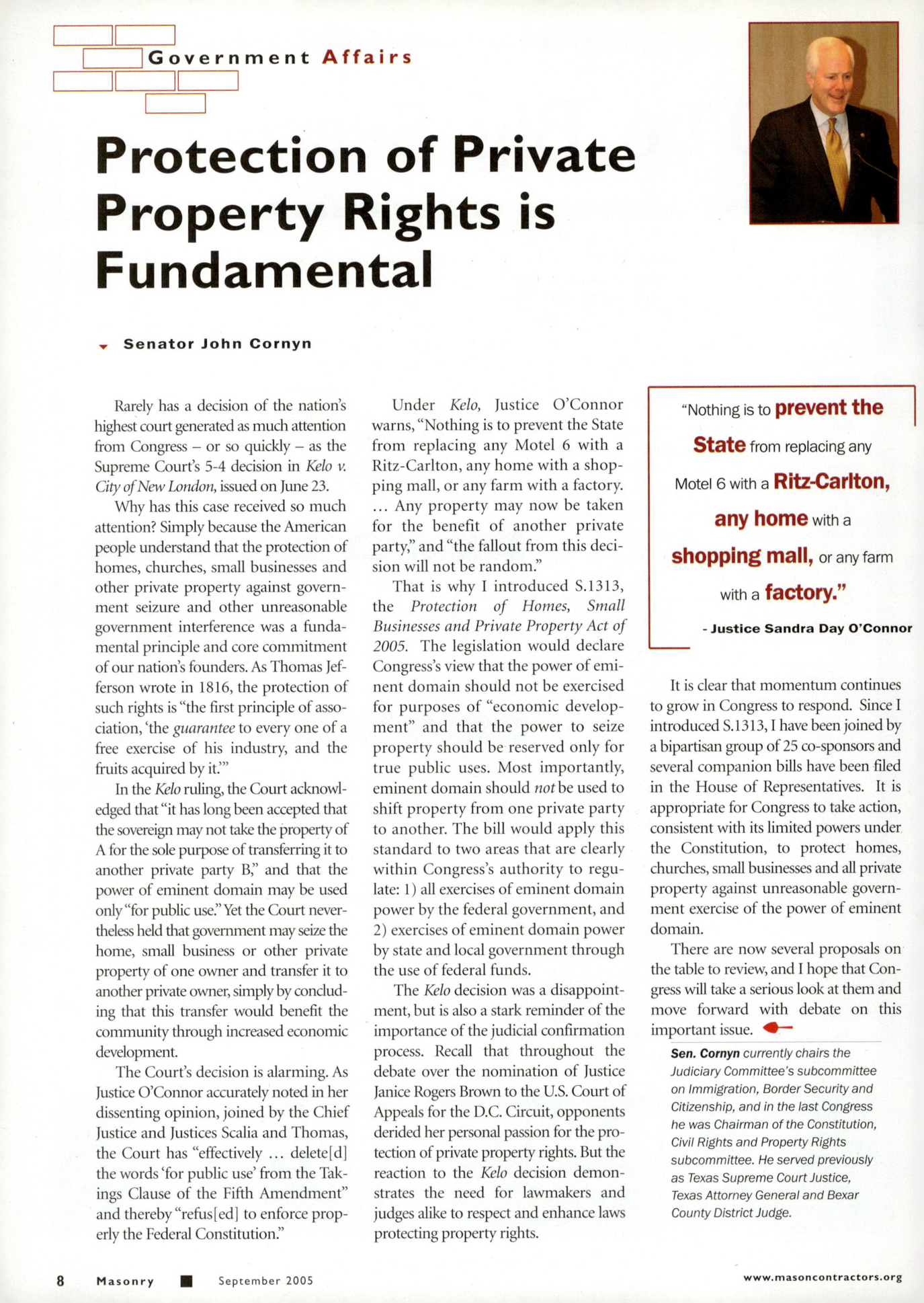 Masonry Magazine September 2005 Page. 10