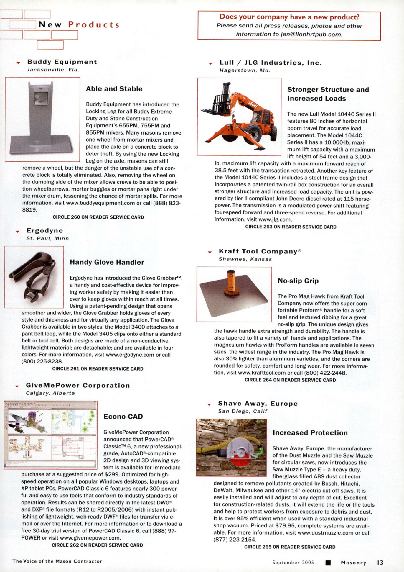 Masonry Magazine September 2005 Page. 15