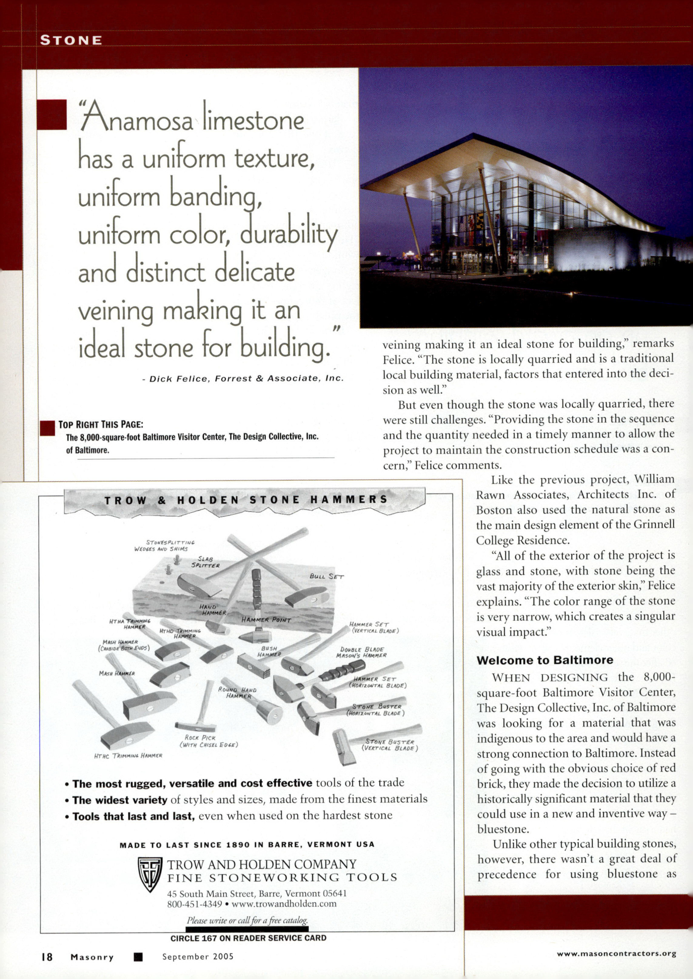 Masonry Magazine September 2005 Page. 20