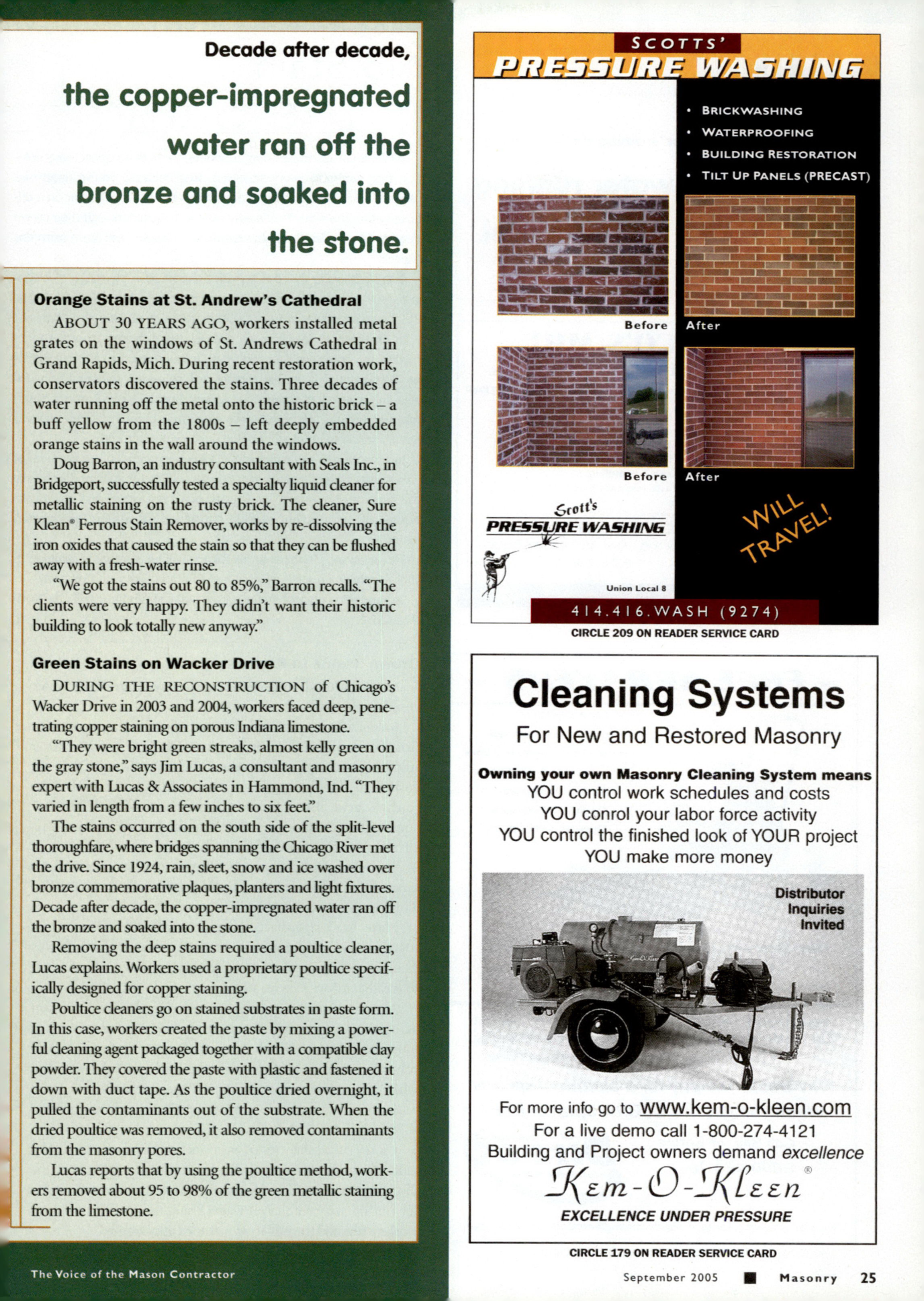 Masonry Magazine September 2005 Page. 27