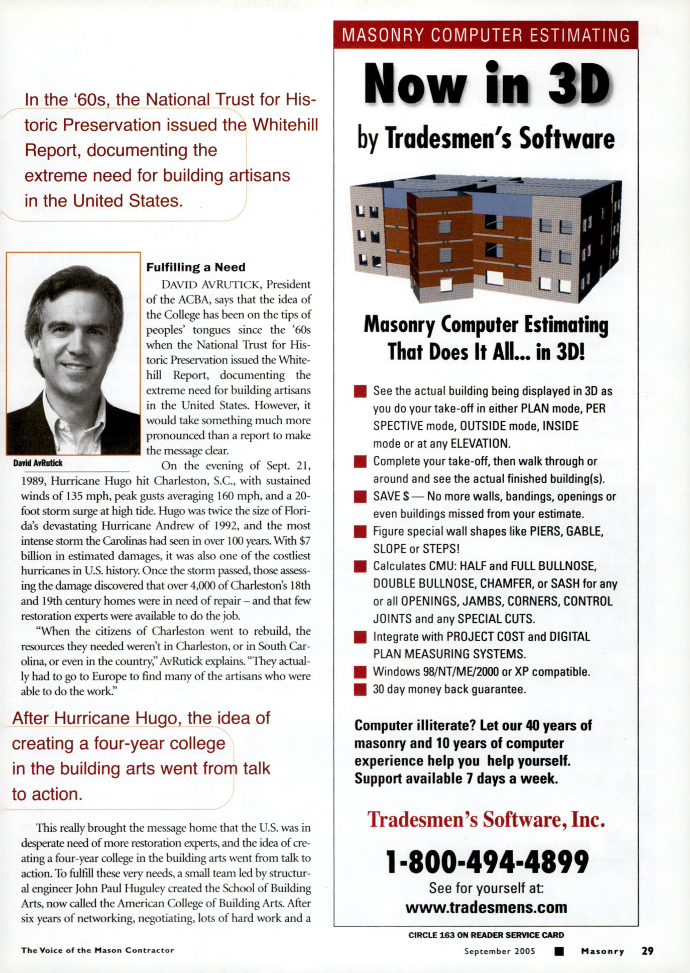 Masonry Magazine September 2005 Page. 31