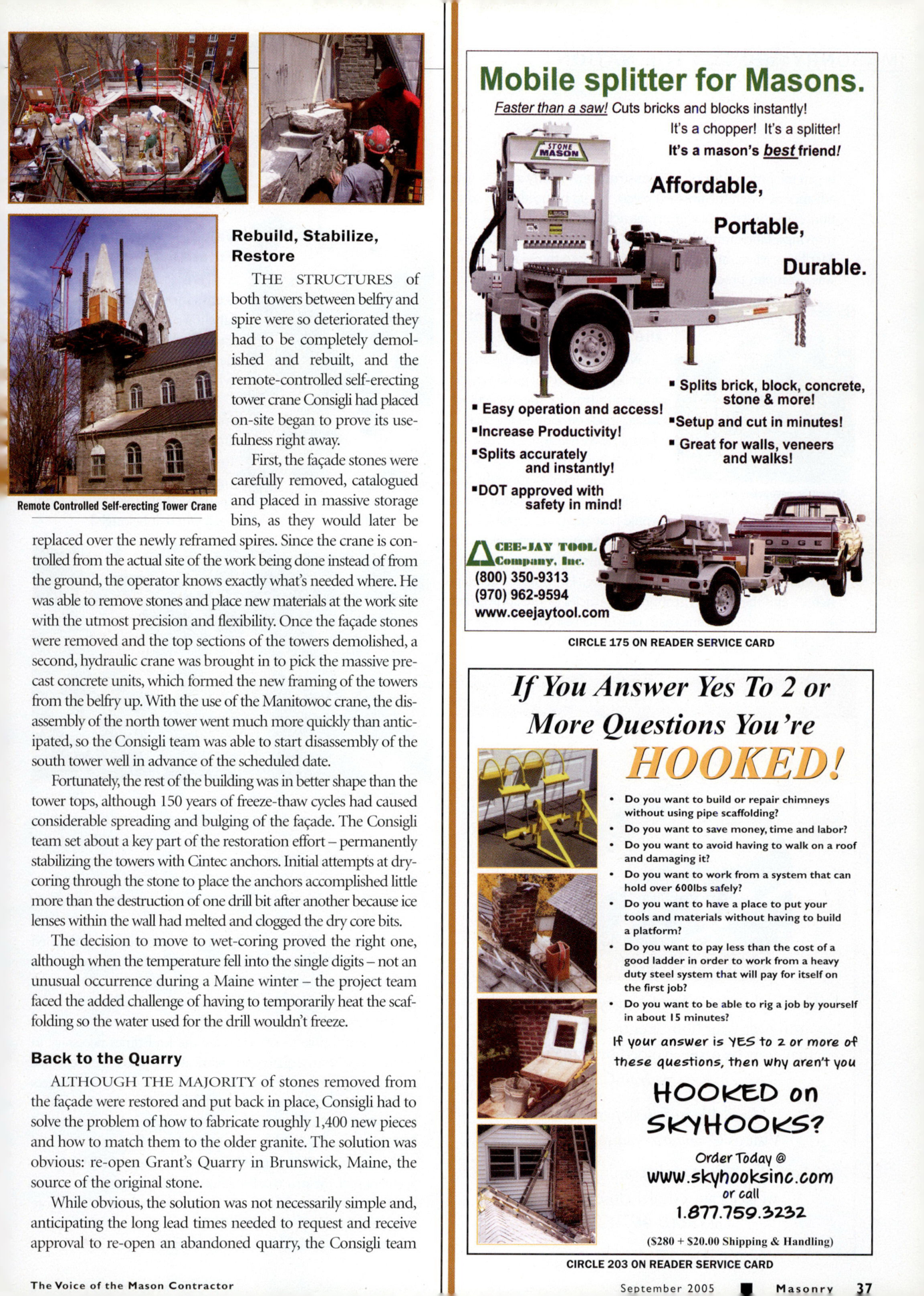 Masonry Magazine September 2005 Page. 39