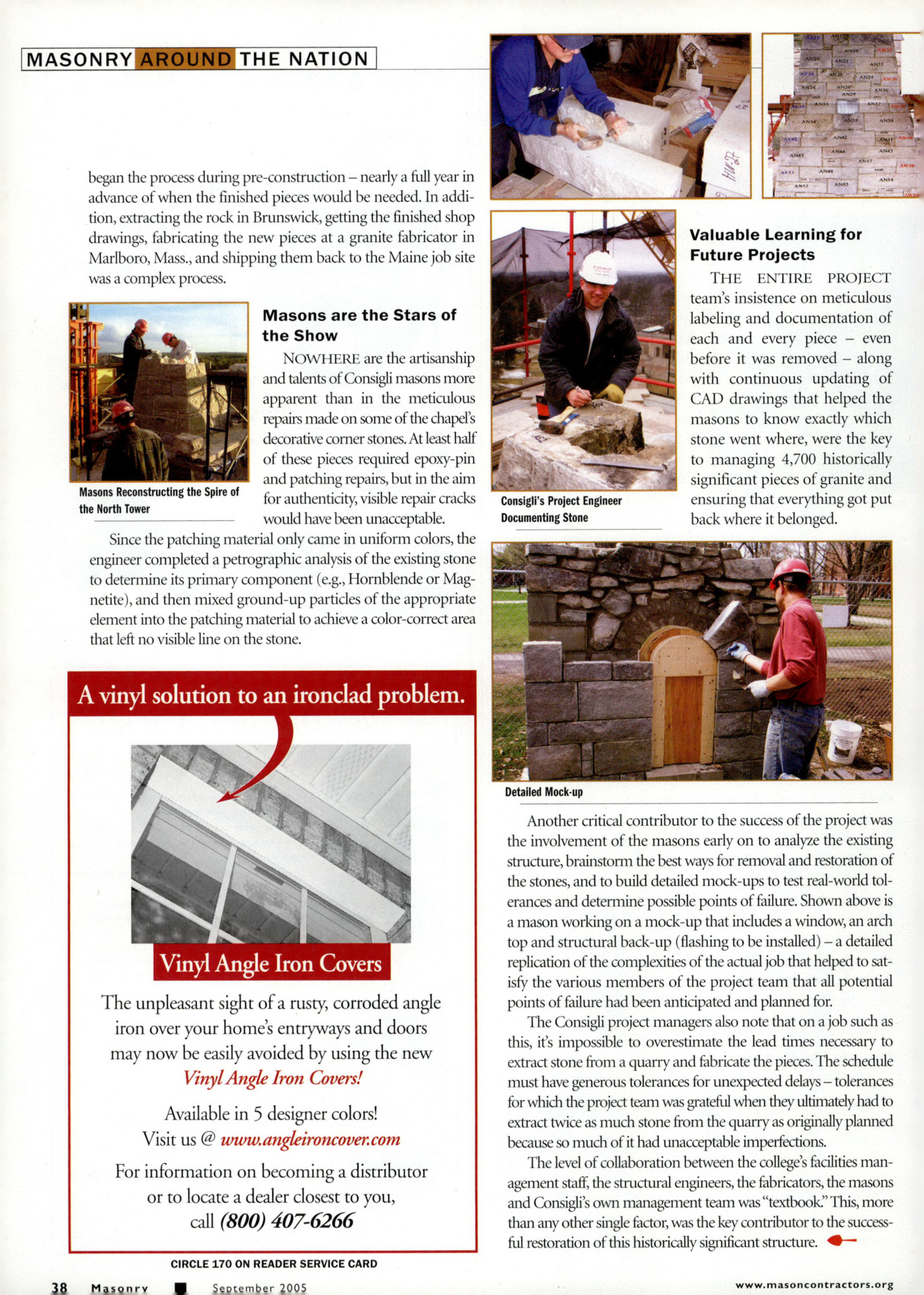 Masonry Magazine September 2005 Page. 40