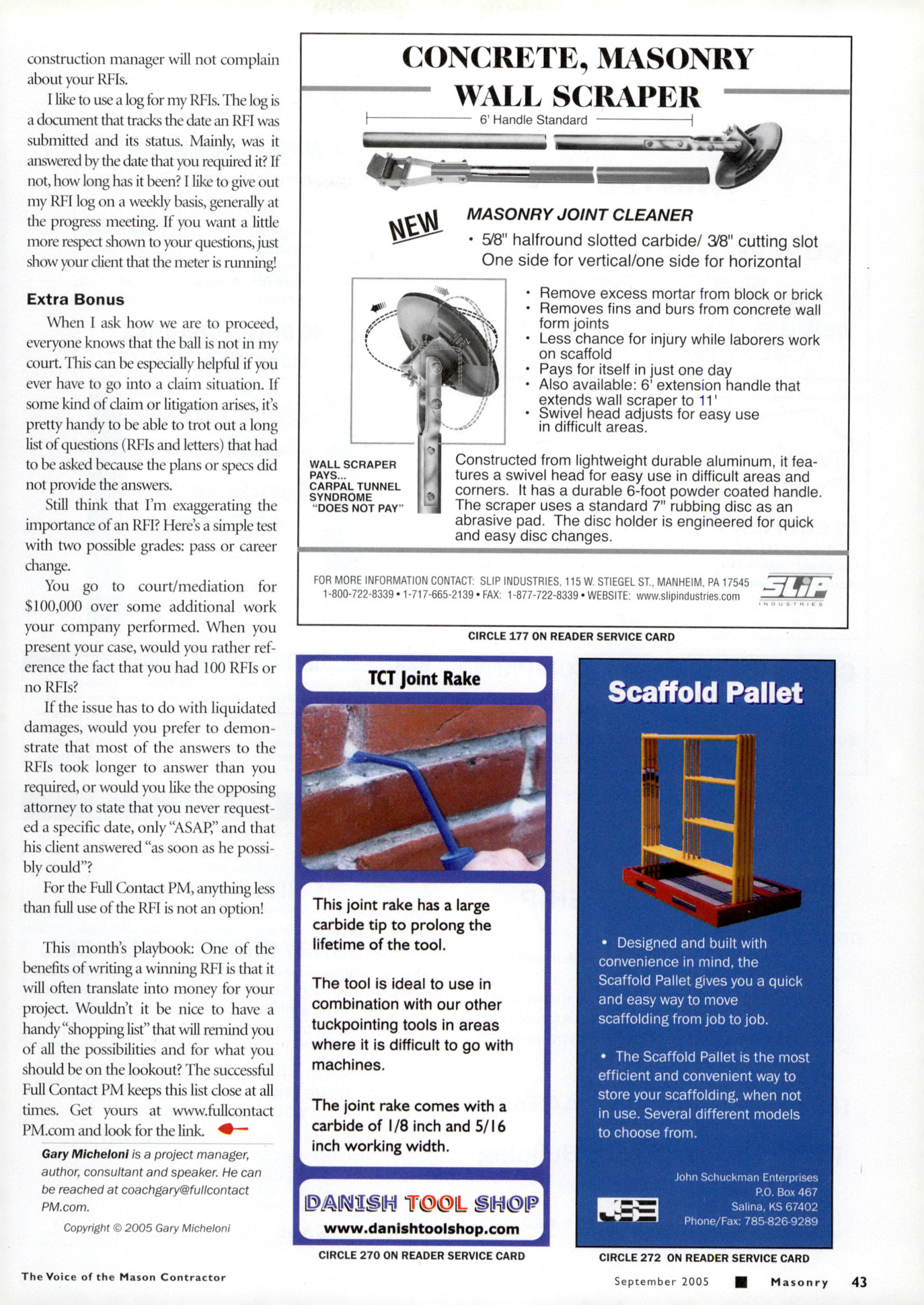 Masonry Magazine September 2005 Page. 45