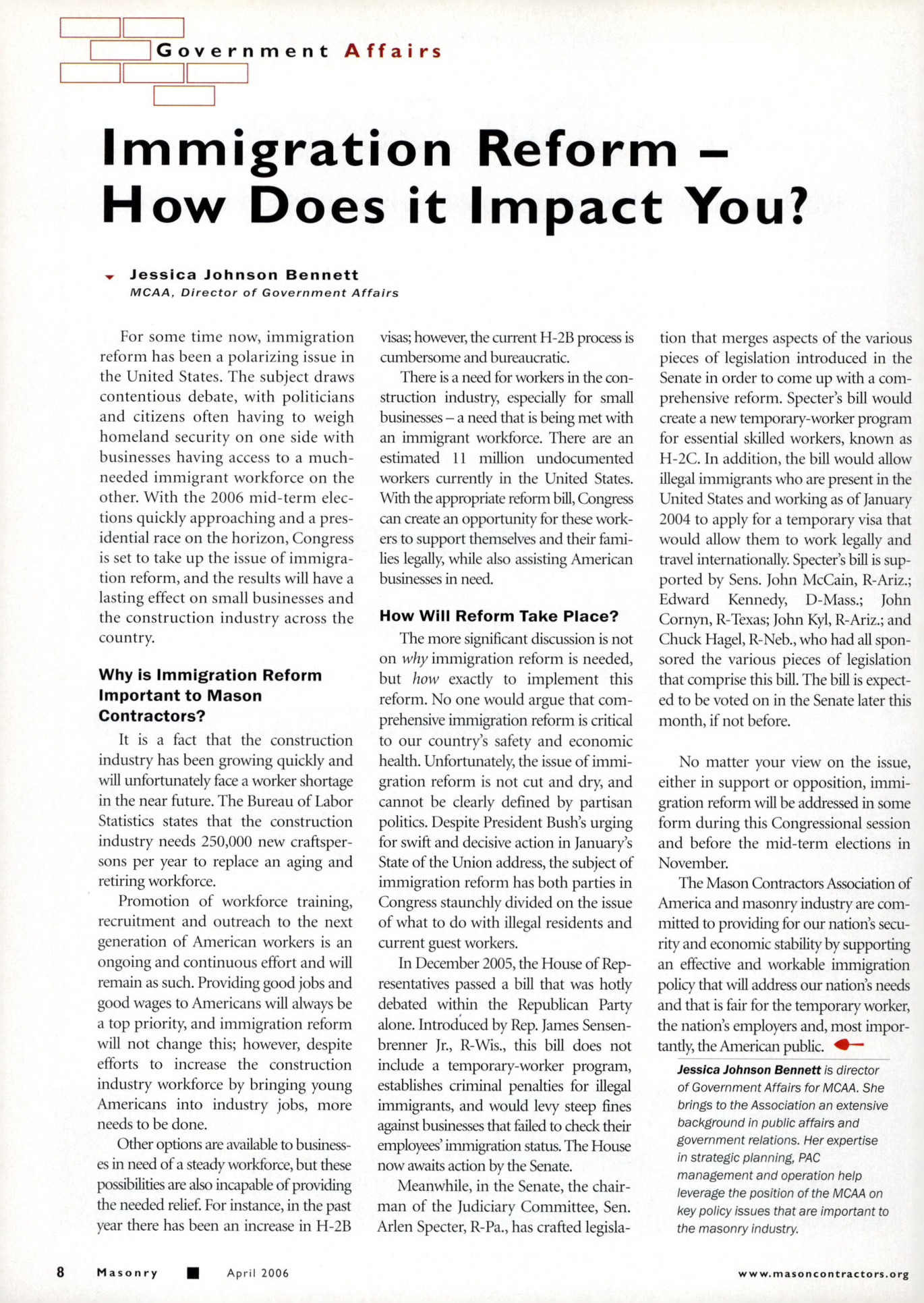 Masonry Magazine April 2006 Page. 10