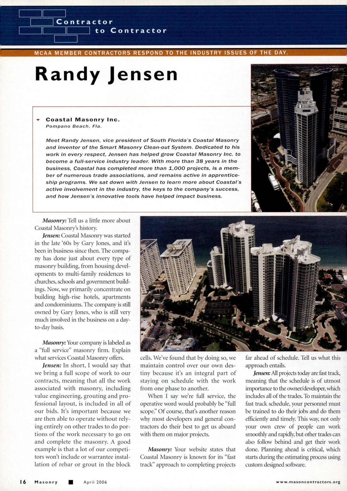 Masonry Magazine April 2006 Page. 18